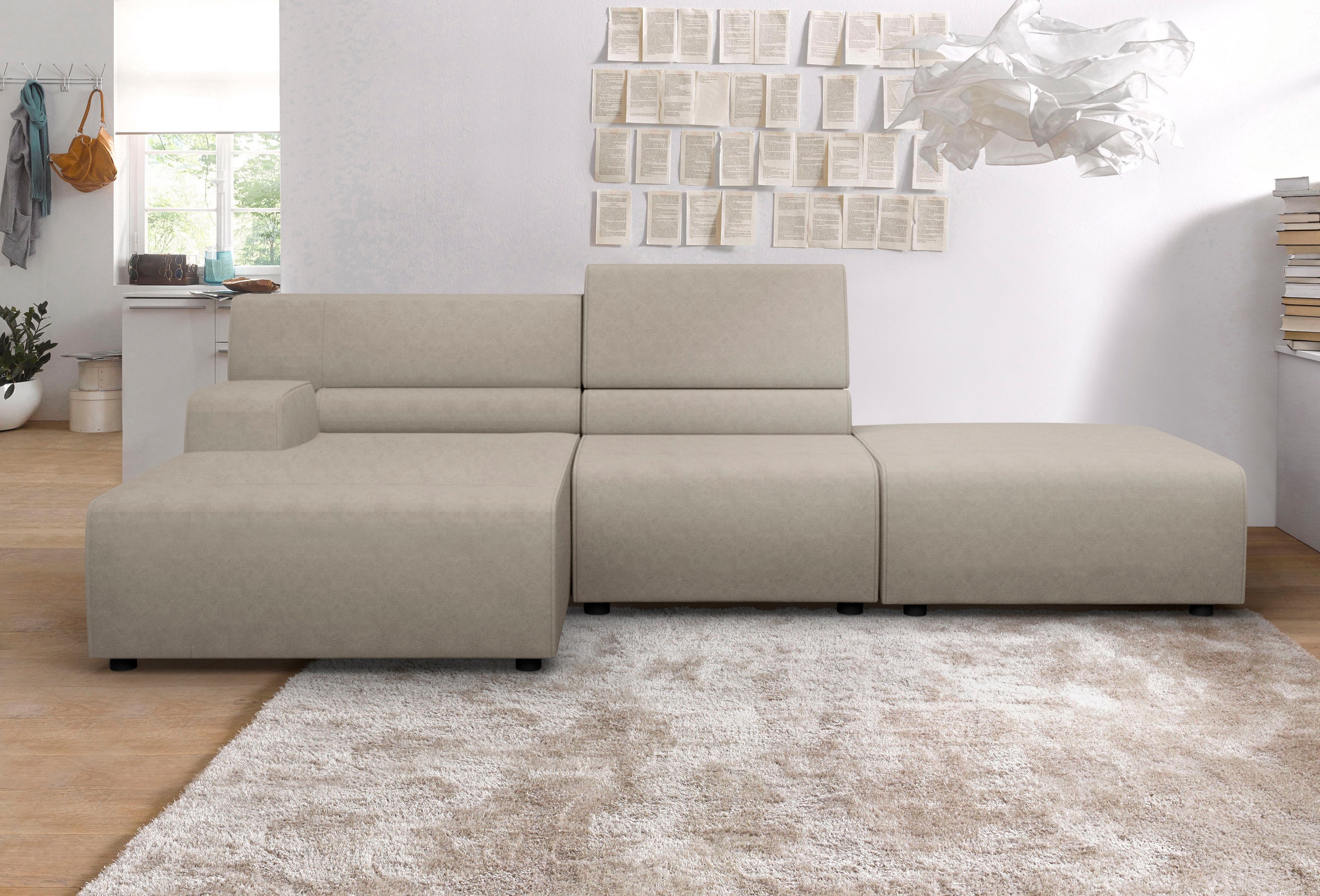 Egoitaliano Ecksofa »Babouche, Designsofa mit außergewöhnlichem Sitzkomfort günstig online kaufen