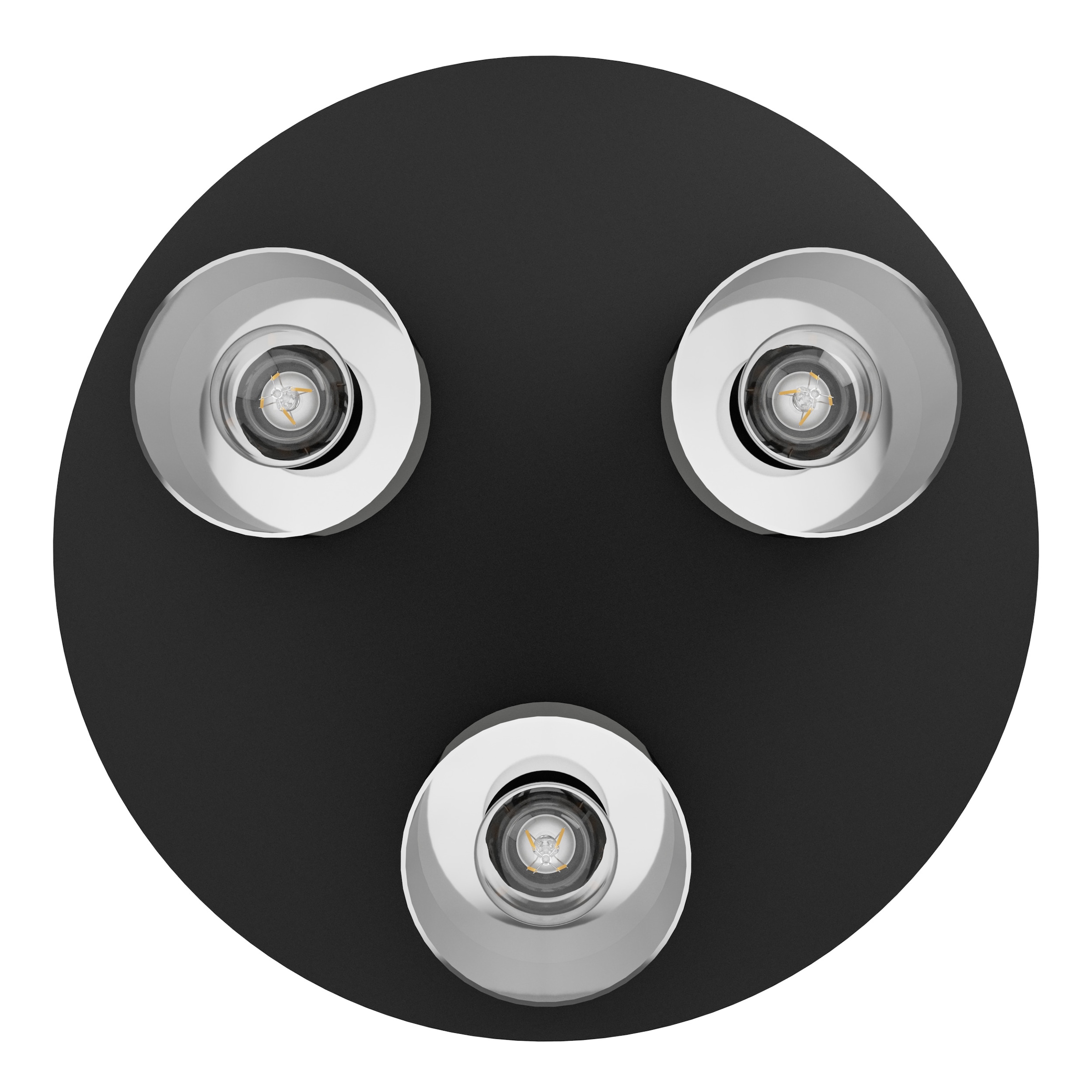 EGLO Deckenleuchte »GOROSIBA 1 Deckenlampe - Stahl - E27 - 3X40W - IP20« E27 1 Stk. Wohzimmerlampe, Esszimmerlampe, Flur, Schlafzimmer, H17,5 x Ø45 cm