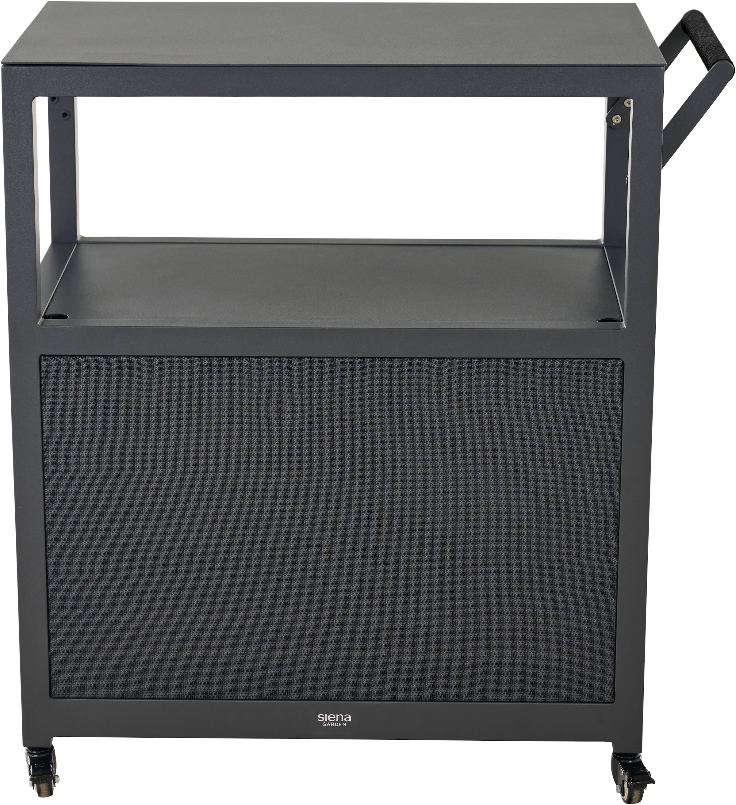 Siena Garden Servierwagen »PALMA klein« Aluminiumrahmen, Ranotex® Bezug dunkelgrau
