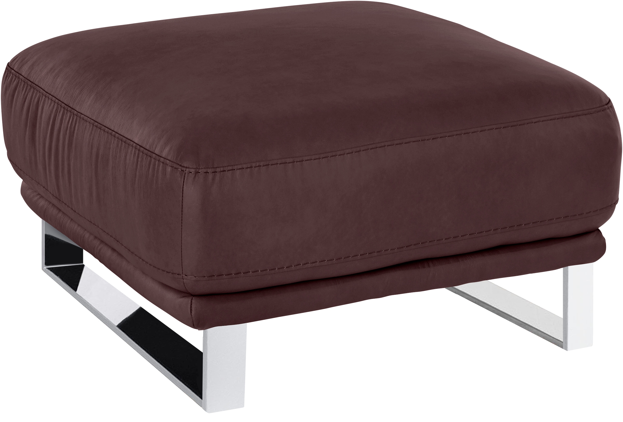 W.SCHILLIG Hocker »montanaa«, mit Metallkufen in Chrom glänzend, Breite 71 cm