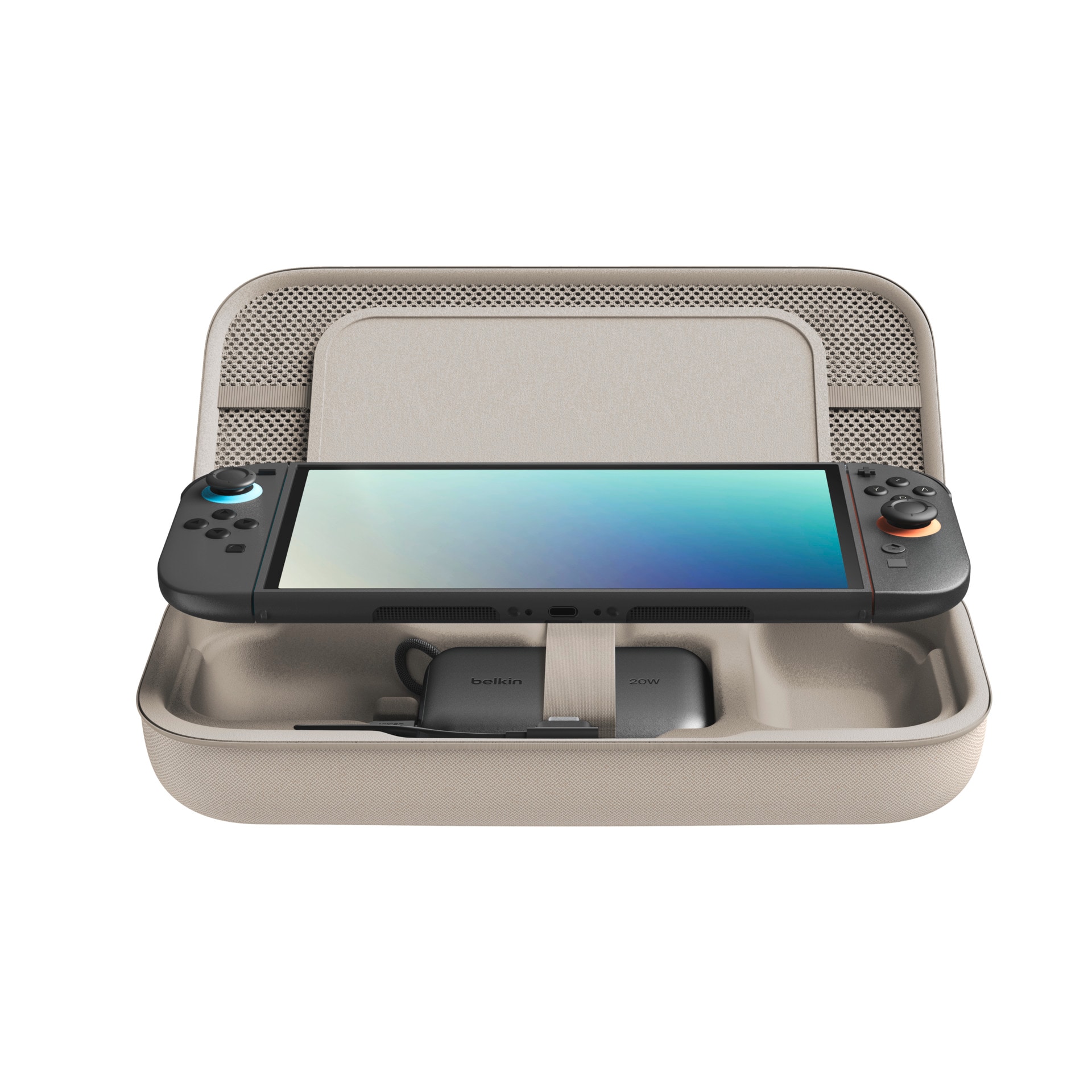 Belkin Powerbank »Gaming Charging Case 10K für Nintendo Switch 2« Belkin Charging Case Powerbank für Nintendo Switch 2,charcoal 10.000 mAh