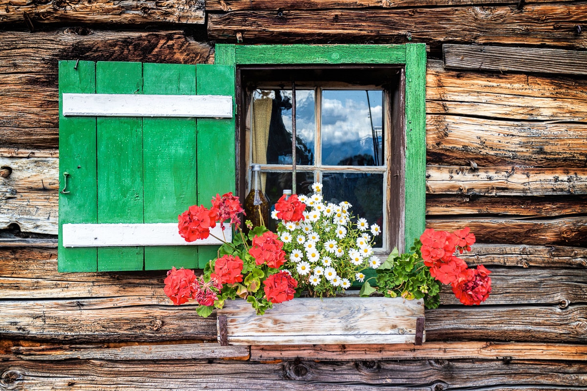 Papermoon Fototapete »Holzhütte« günstig online kaufen