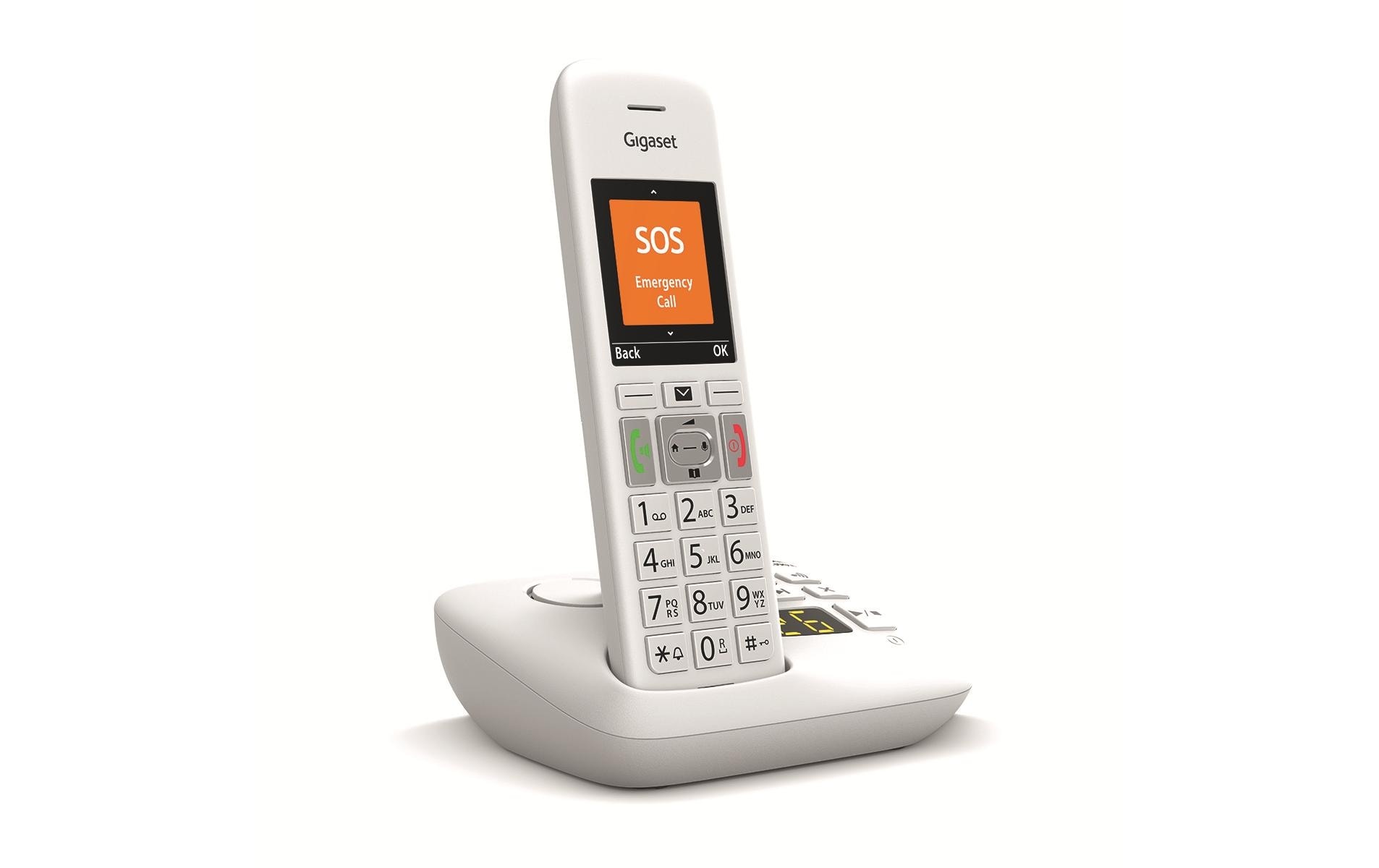 Gigaset Schnurloses DECT-Telefon »Gigaset E390 A weiss« ( )