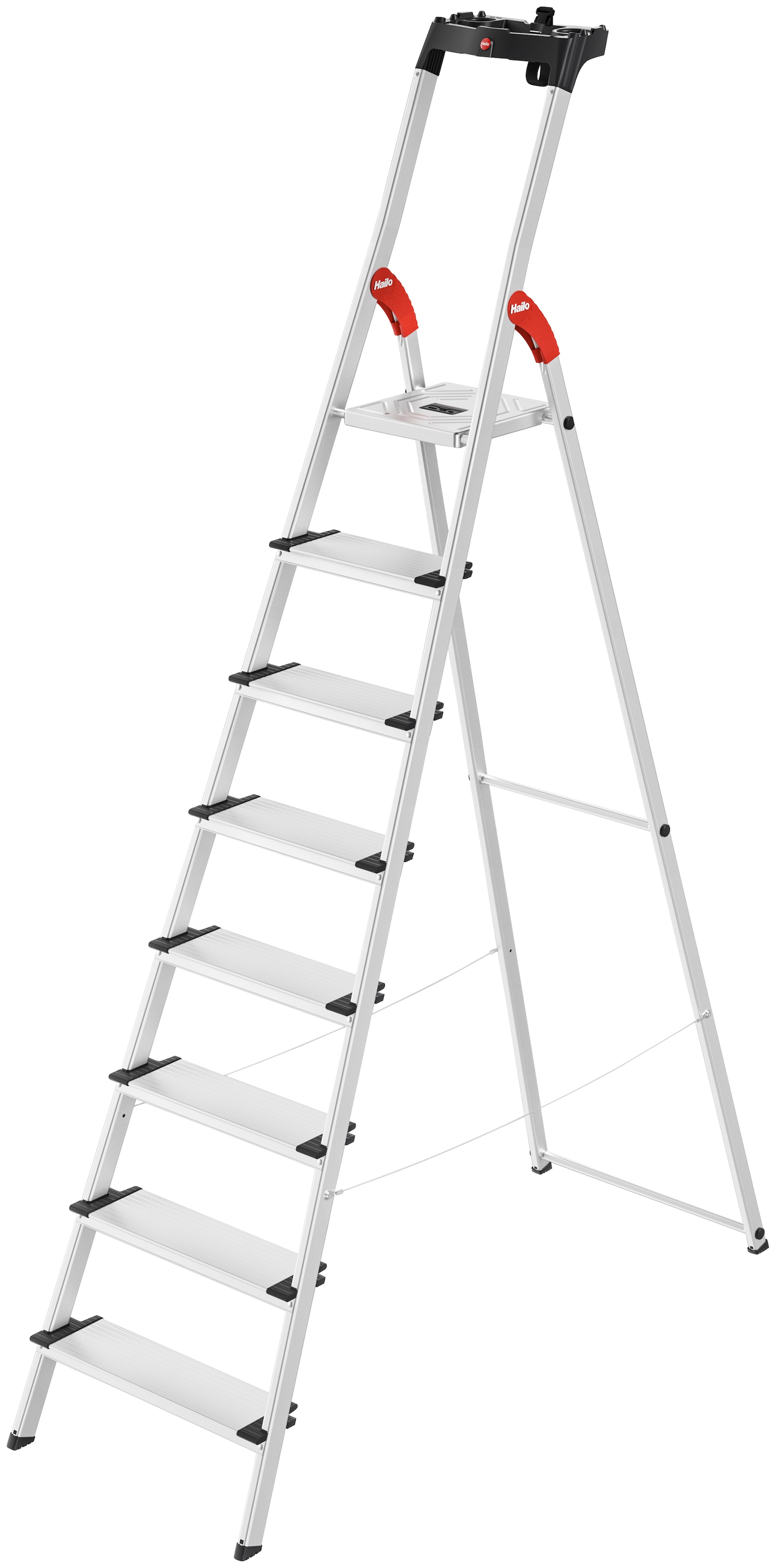 Hailo Stehleiter »L80 ComfortLine«, Alu-Sicherheits-Stehleiter 8 Stufen