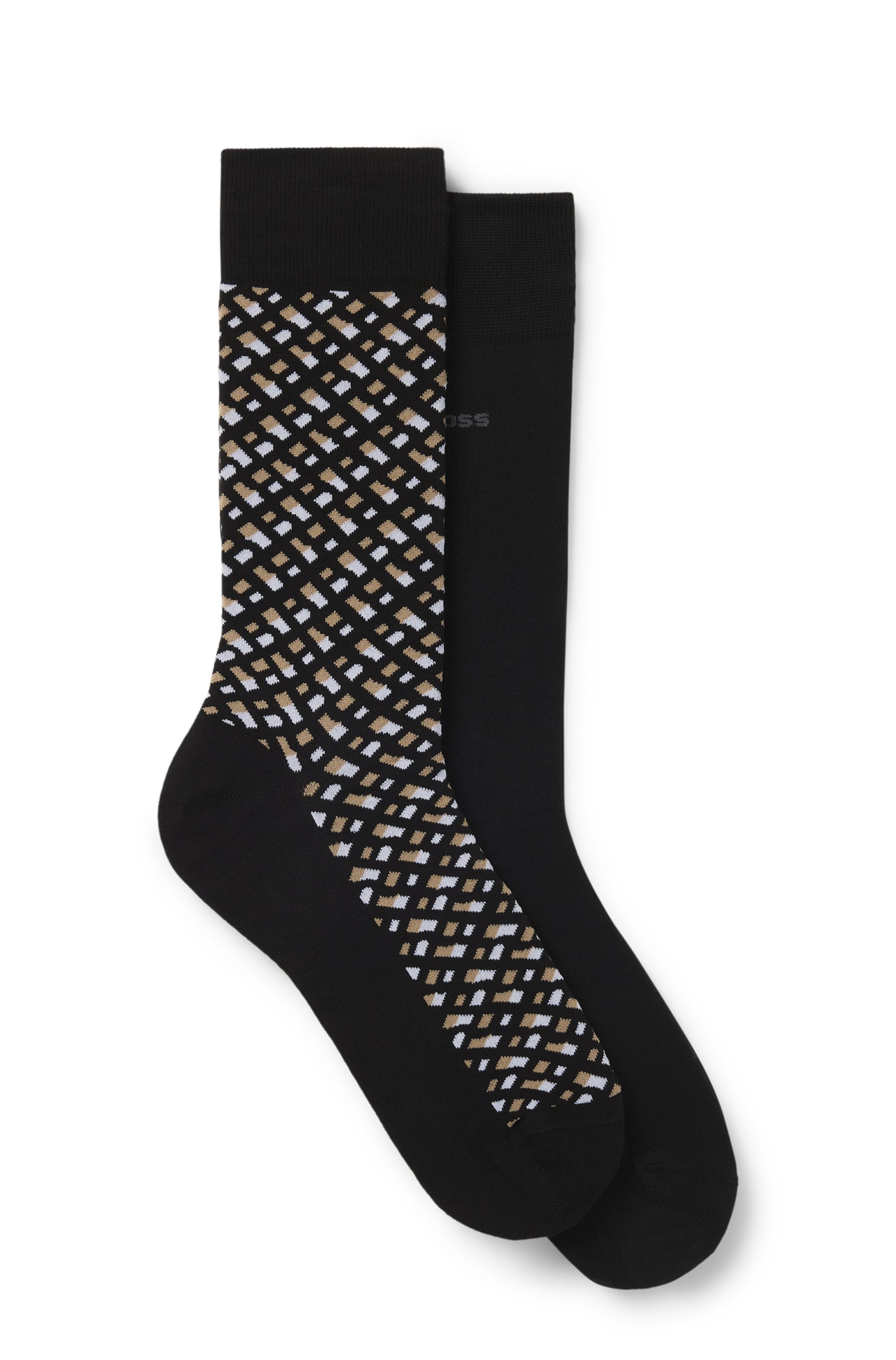 BOSS Socken »2P RS Monogram CC«, (Packung, 2 Paar), mit Logo