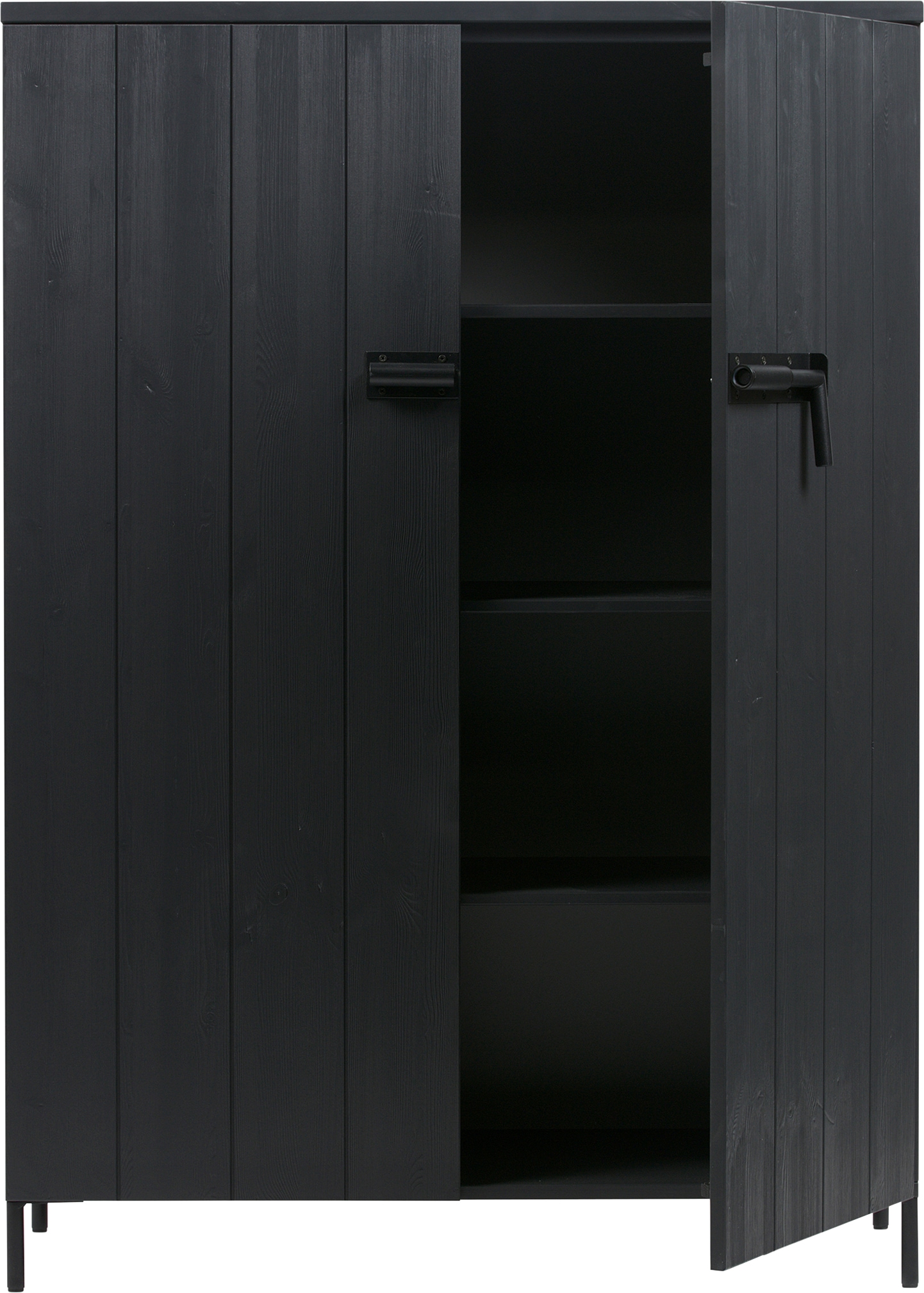 WOOOD Highboard »Bruut Midischrank, Hochkommode«, aus massive Kiefer, H 141 cm x B 100 cm