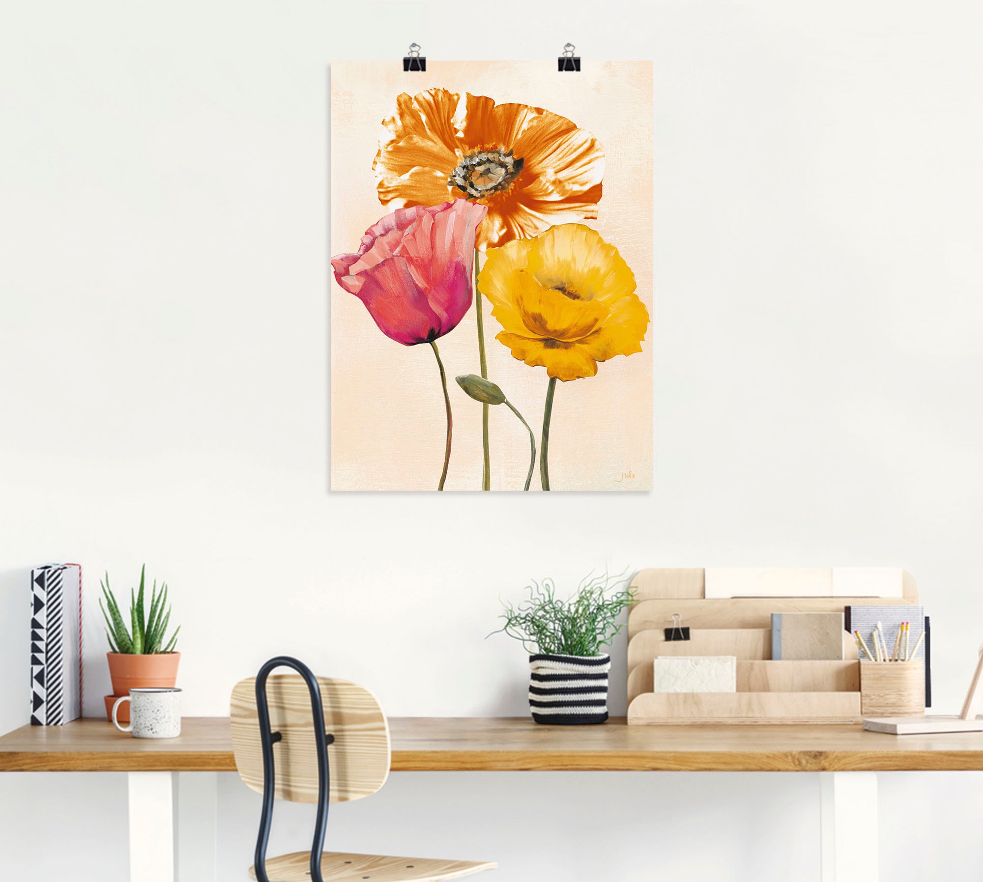 Artland Wandbild »Bunte Mohnblumen II«, Blumenbilder, (1 St.), als Leinwandbild, Poster, Wandaufkleber in verschied. Größen