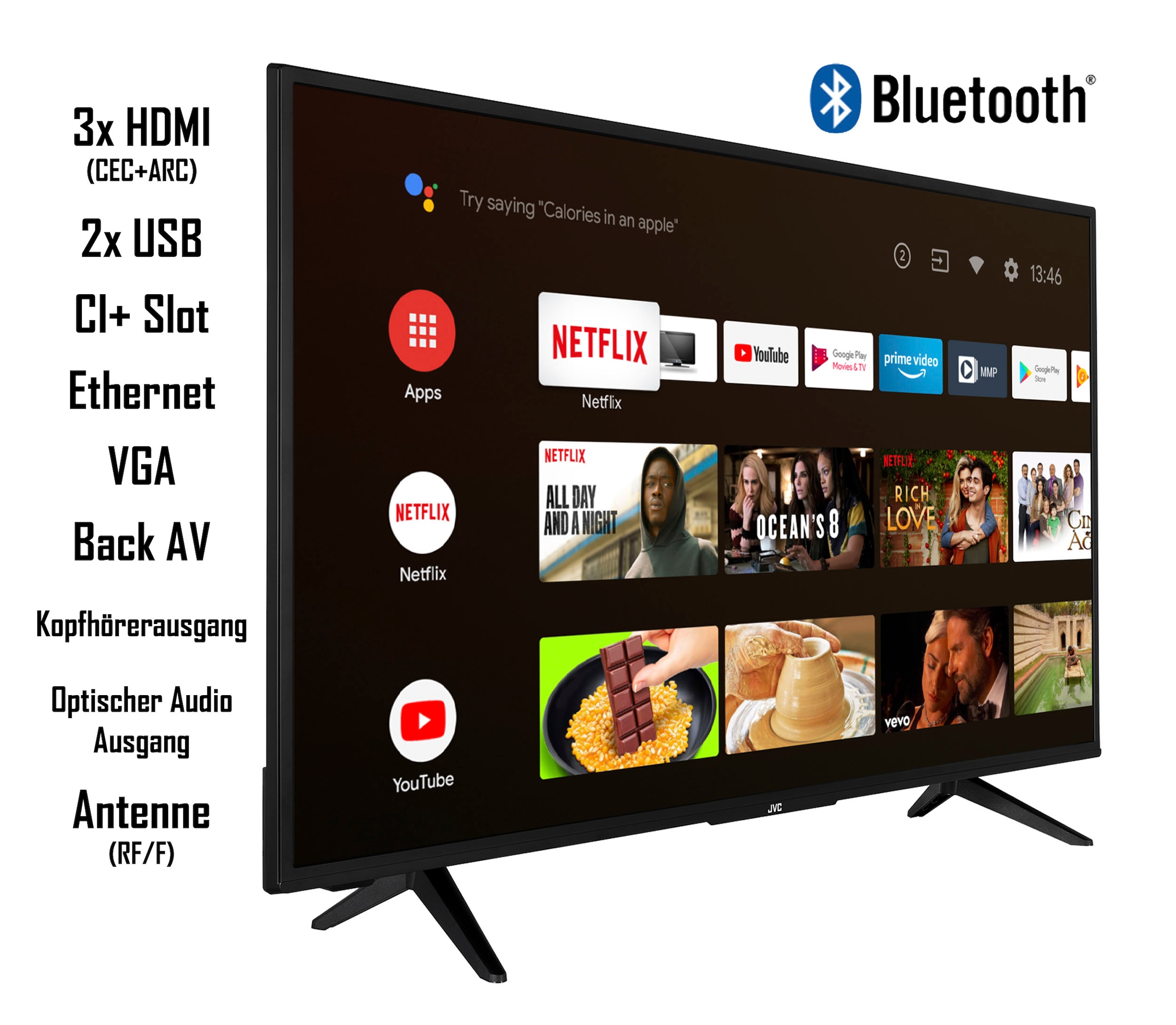 HD, TV 108 JVC Zoll, auf bestellen LED-Fernseher »LT-43VAF3055«, Full Android cm/43 Raten