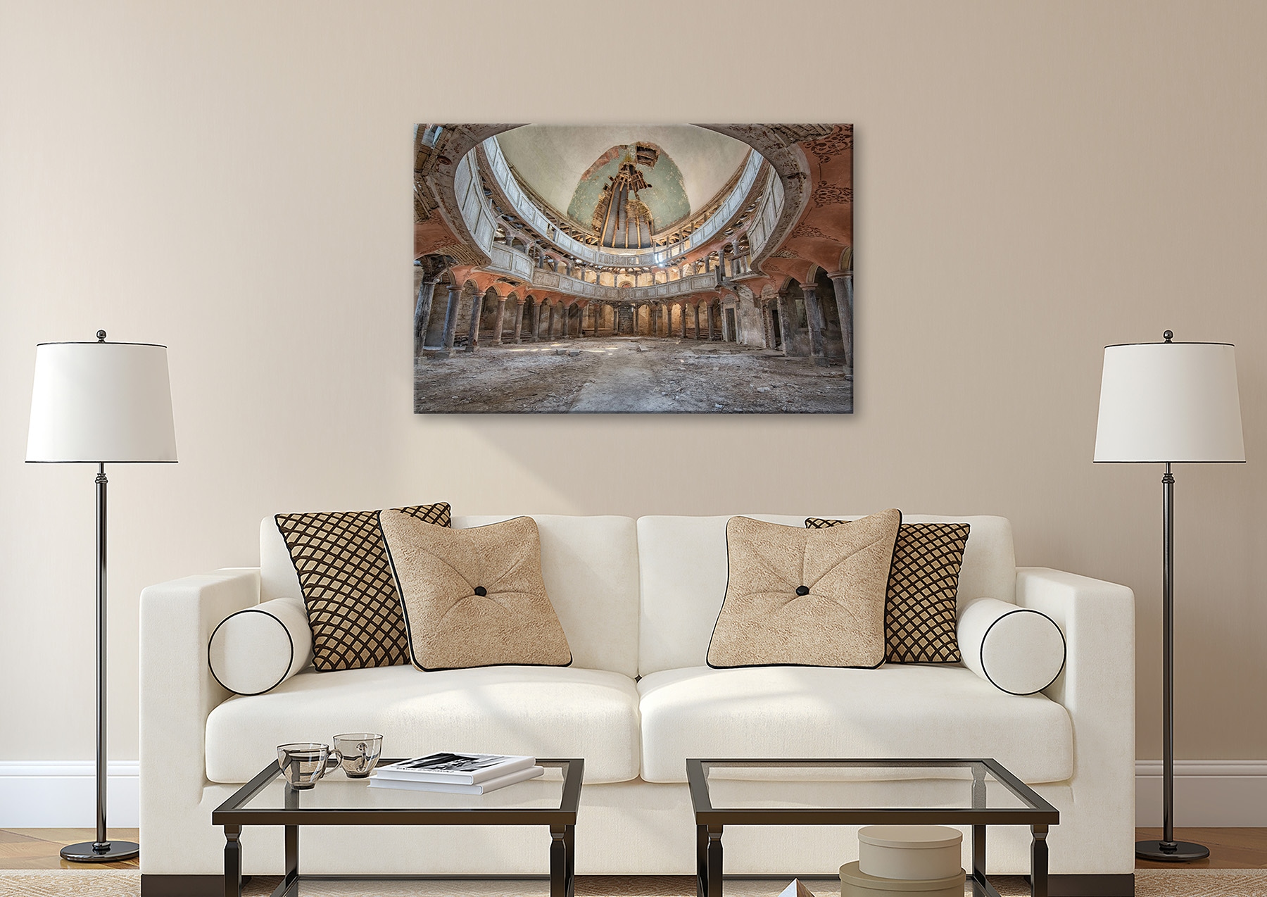 Bönninghoff Leinwandbild »Wandbild LOST PLACE 78x118 cm – Leinwandbild Keilrahmen Deko modern« Architektonische Elemente | Bauwerk | Elemente der Architektur | Gebäude 1 Stk. tlg. auf Keilrahmen gespannt