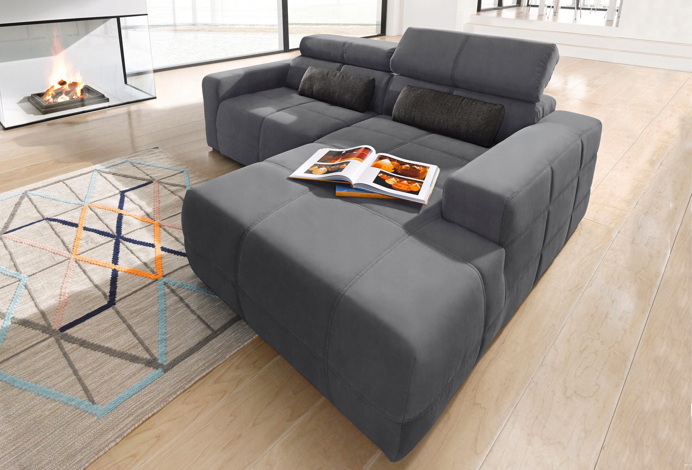 DOMO collection Ecksofa »Brandon kleine Ausführung B/T/H: 214/100/80 cm«, M günstig online kaufen