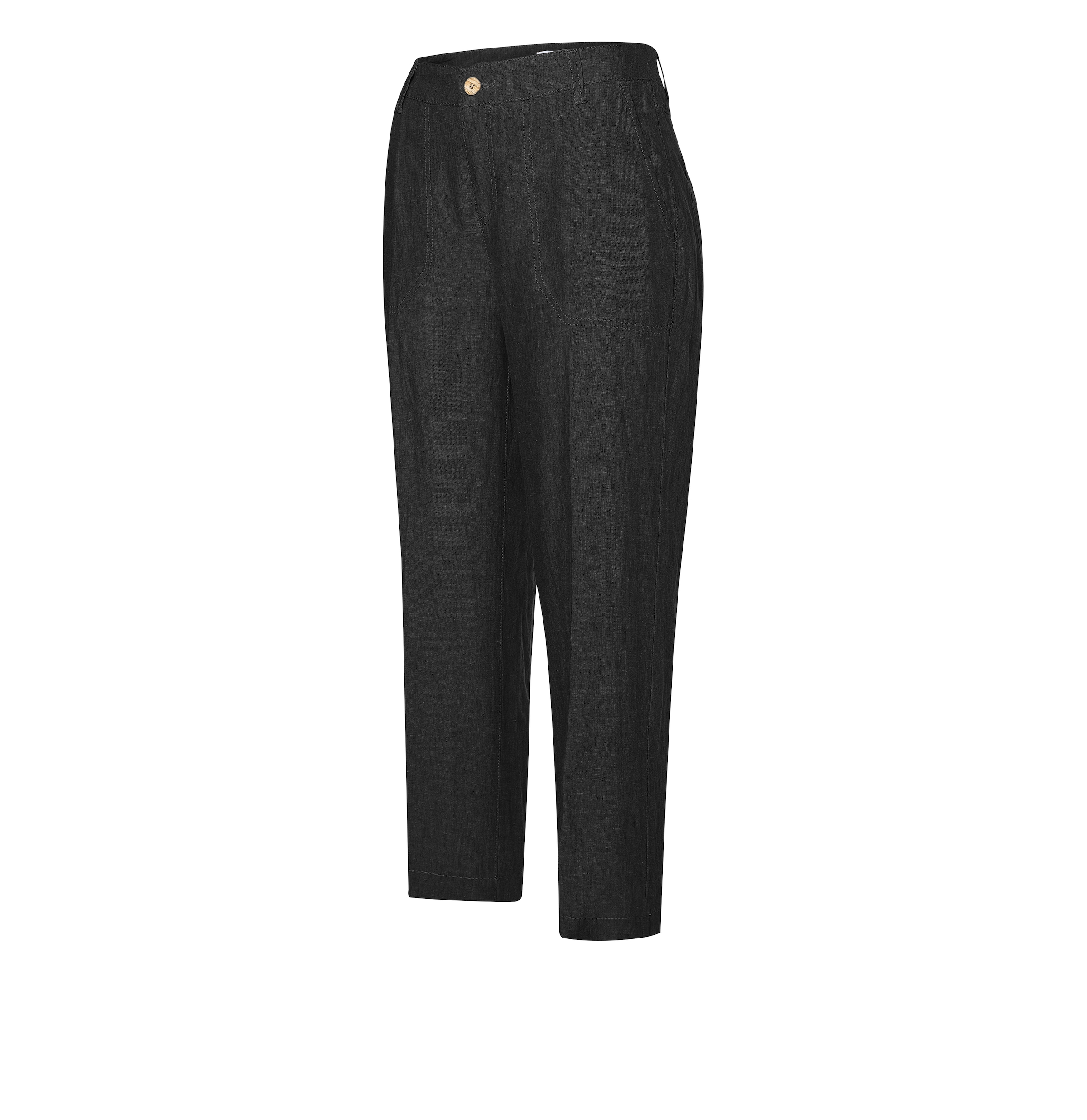 MAC Leinenhose »NORA cropped«, temperaturausgleichend und angenehm auf der Haut
