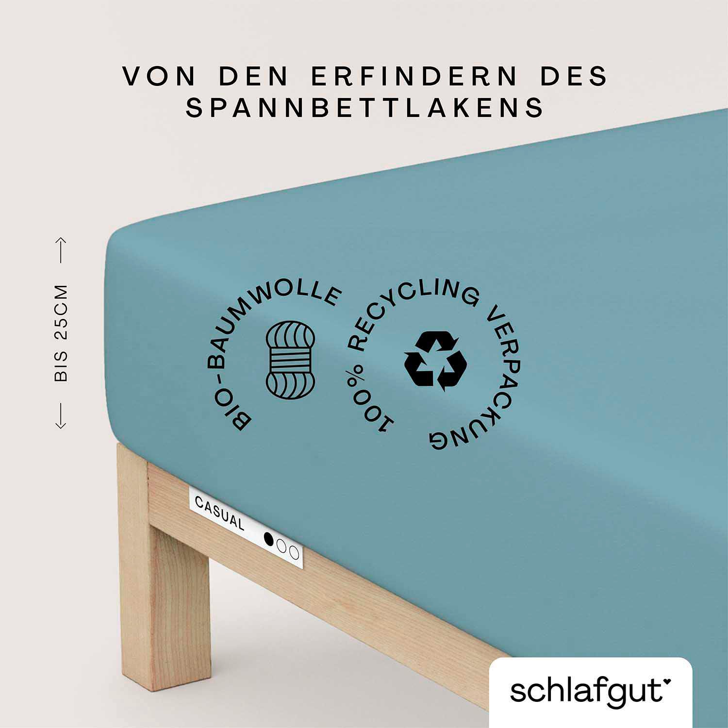 Schlafgut Spannbettlaken CASUAL u.a. in Gr. günstig online kaufen