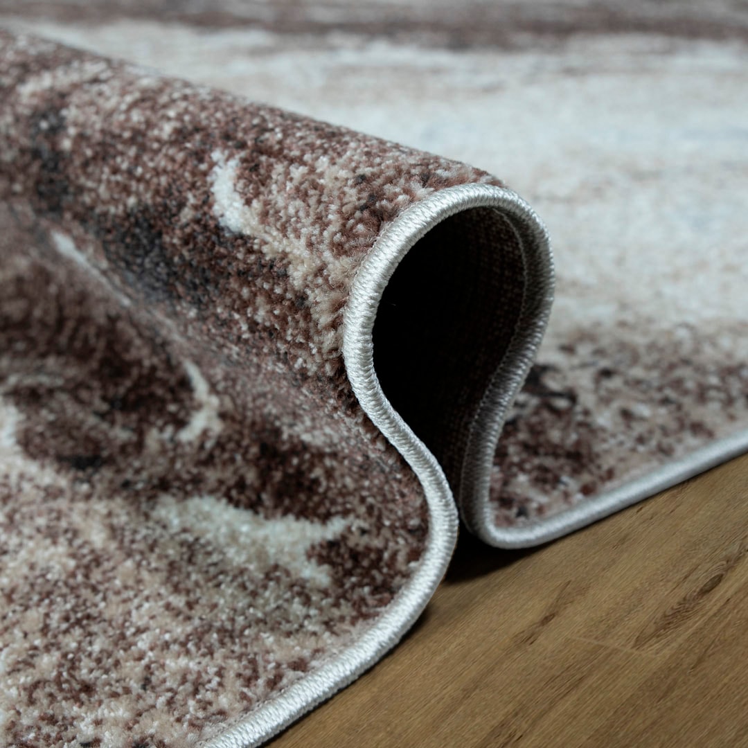my home Teppich »Sonnenhang«, rechteckig, 9 mm Höhe, mit besonders weichem Flor, Kurzflor, modernes Marmor Design