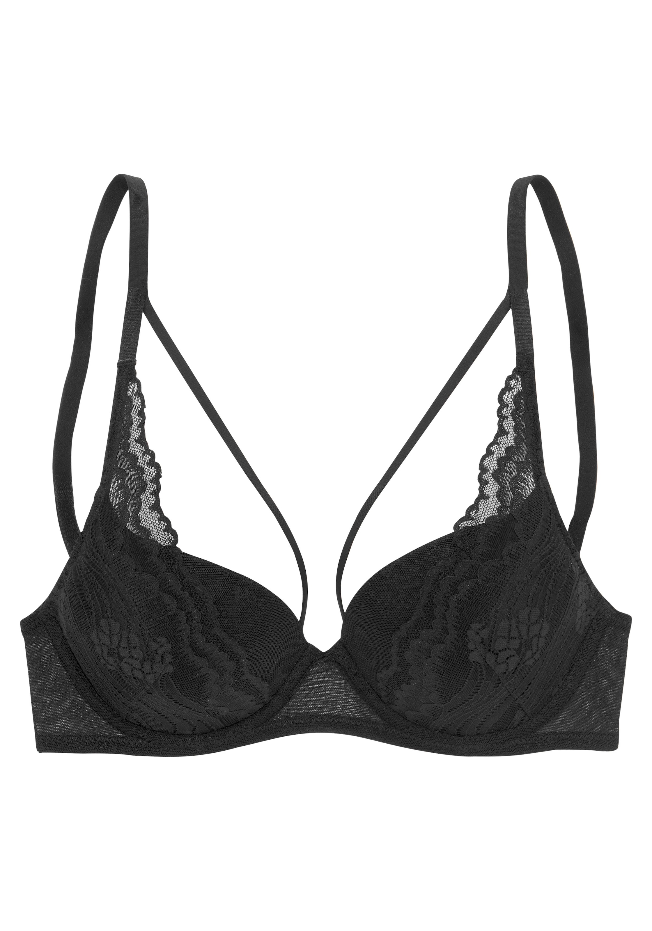 s.Oliver Push-up-BH »Alice«, mit Spitze und Bänder-Optik, Dessous