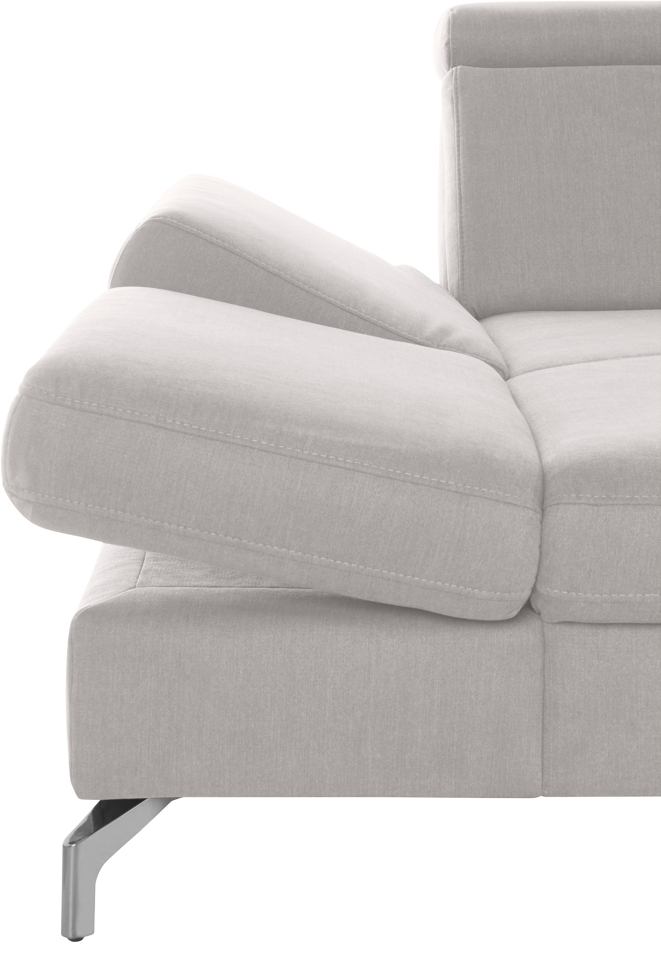 sit&more Wohnlandschaft »Brisbane U-Form«, Fußhöhe 12 cm, inklusive Sitztiefen-, Armteil- und Kopfteilverstellung