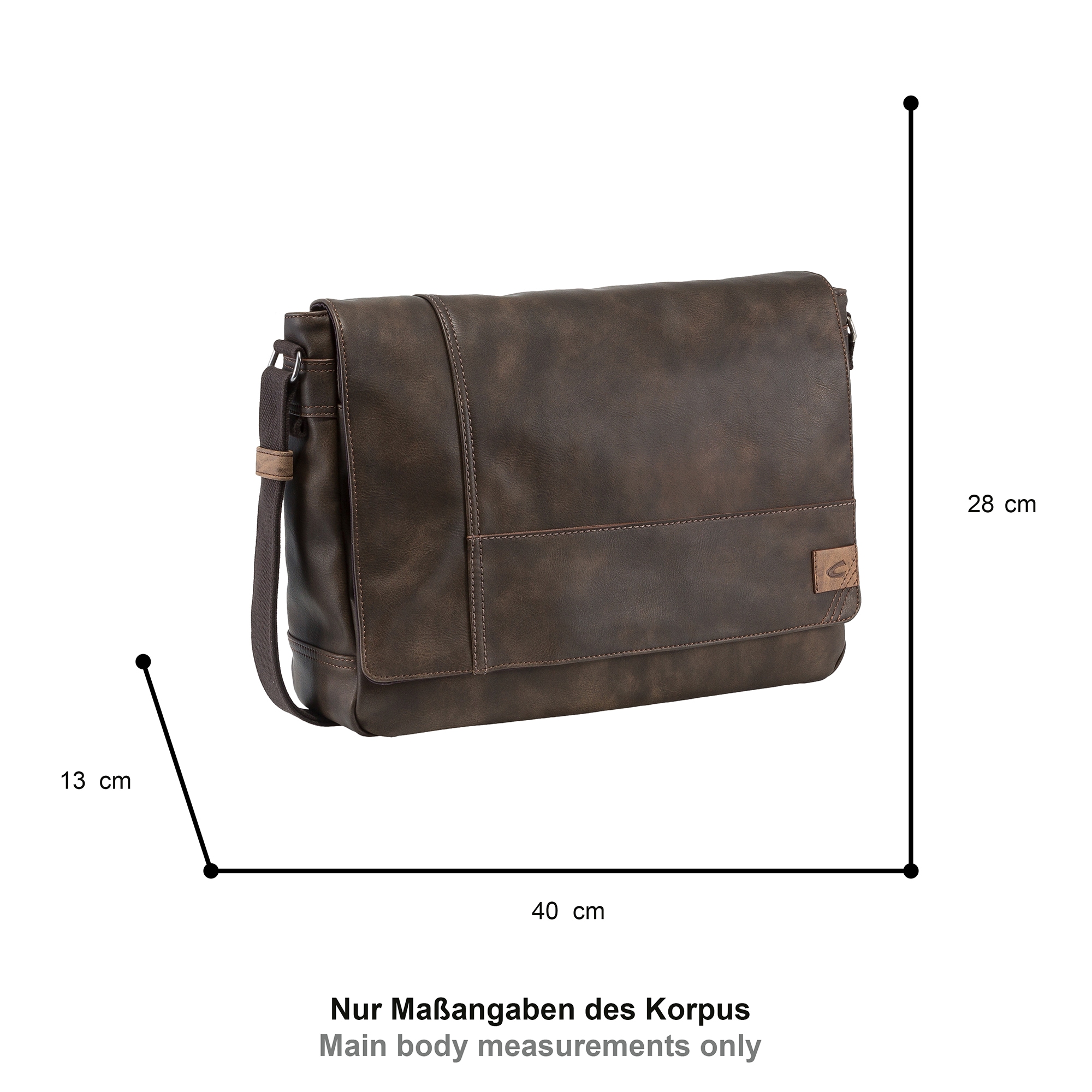 camel active Messenger Bag »Laos« funktionaler Begleiter mit sportlichen Details ideal für den Alltag