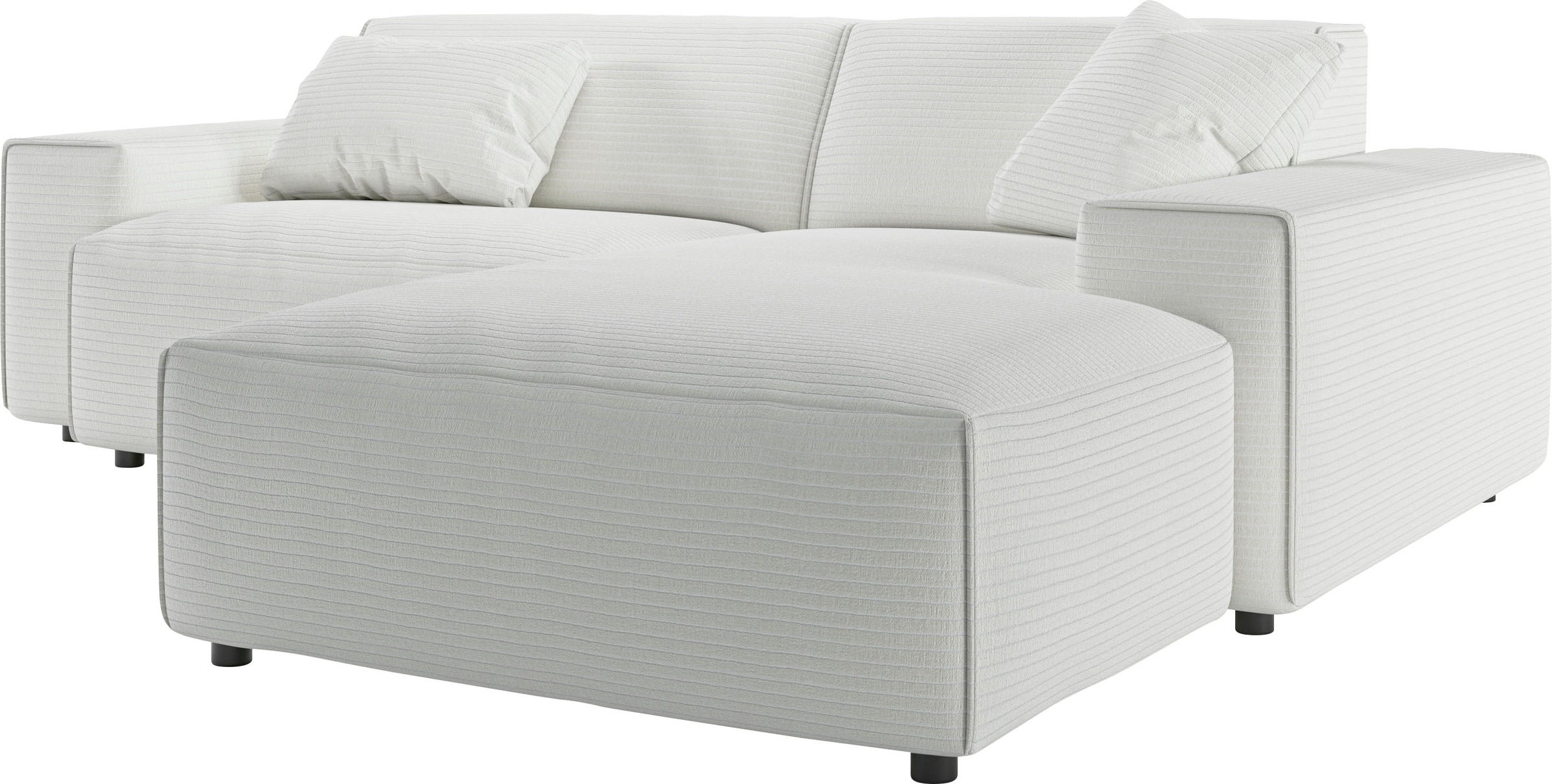 andas Ecksofa »Glimminge L-Form auch in Breitcord, Feincord + Easy care-Bezug,«, Breite 234, Zierkissen