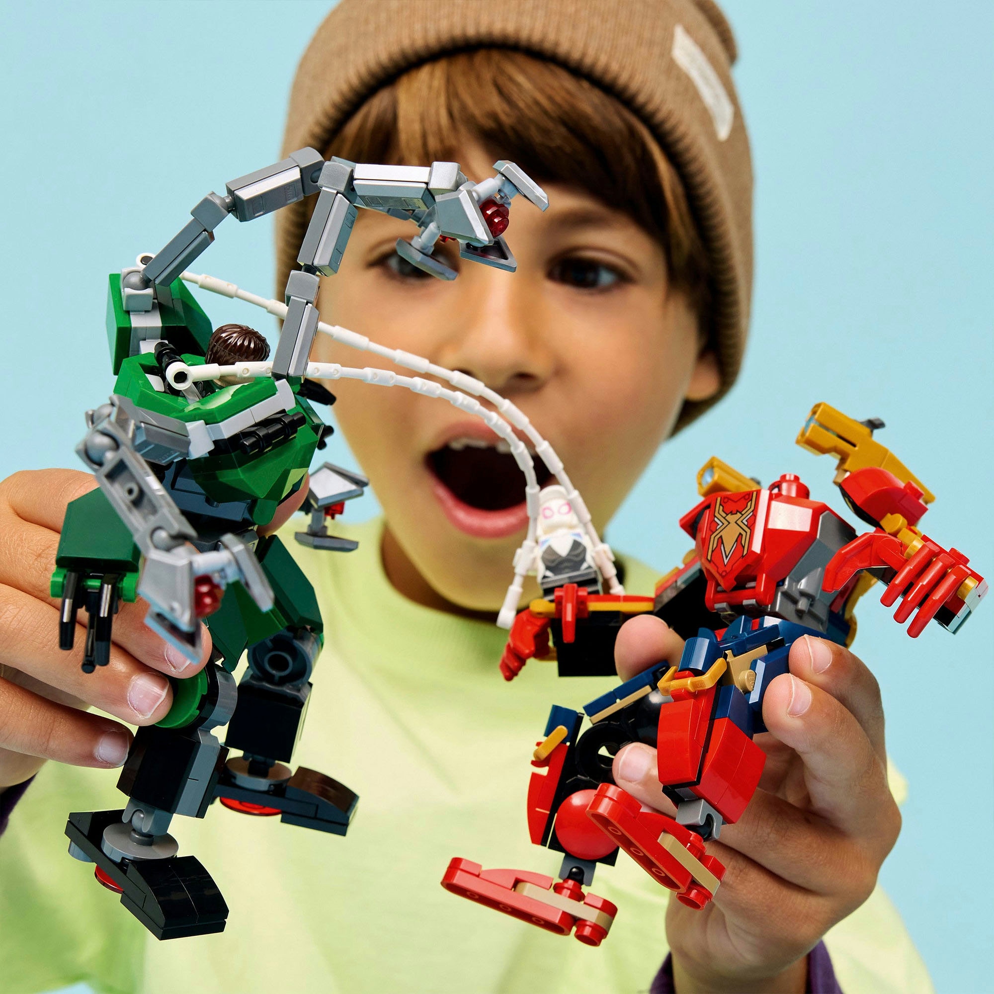 LEGO® Konstruktionsspielsteine »Mech-Duell: Spider-Man vs. Doc Ock (76338), LEGO Super Heroes« Made in Europe