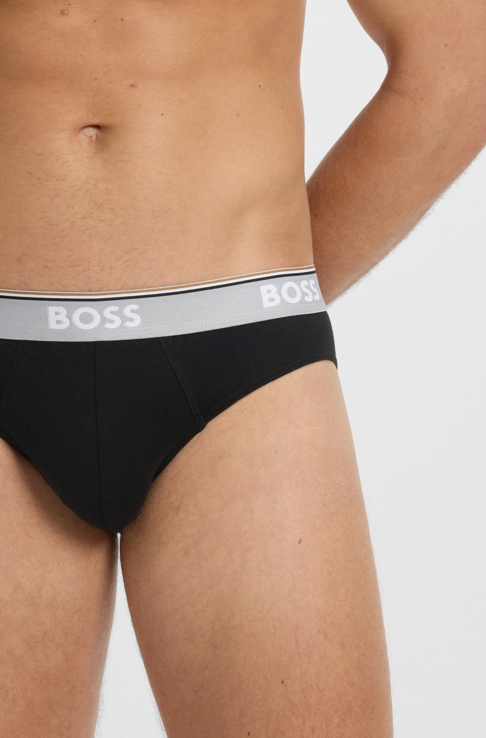 BOSS Slip »Brief 3P Power«, (Packung, 3 St.), mit BOSS Schriftzug