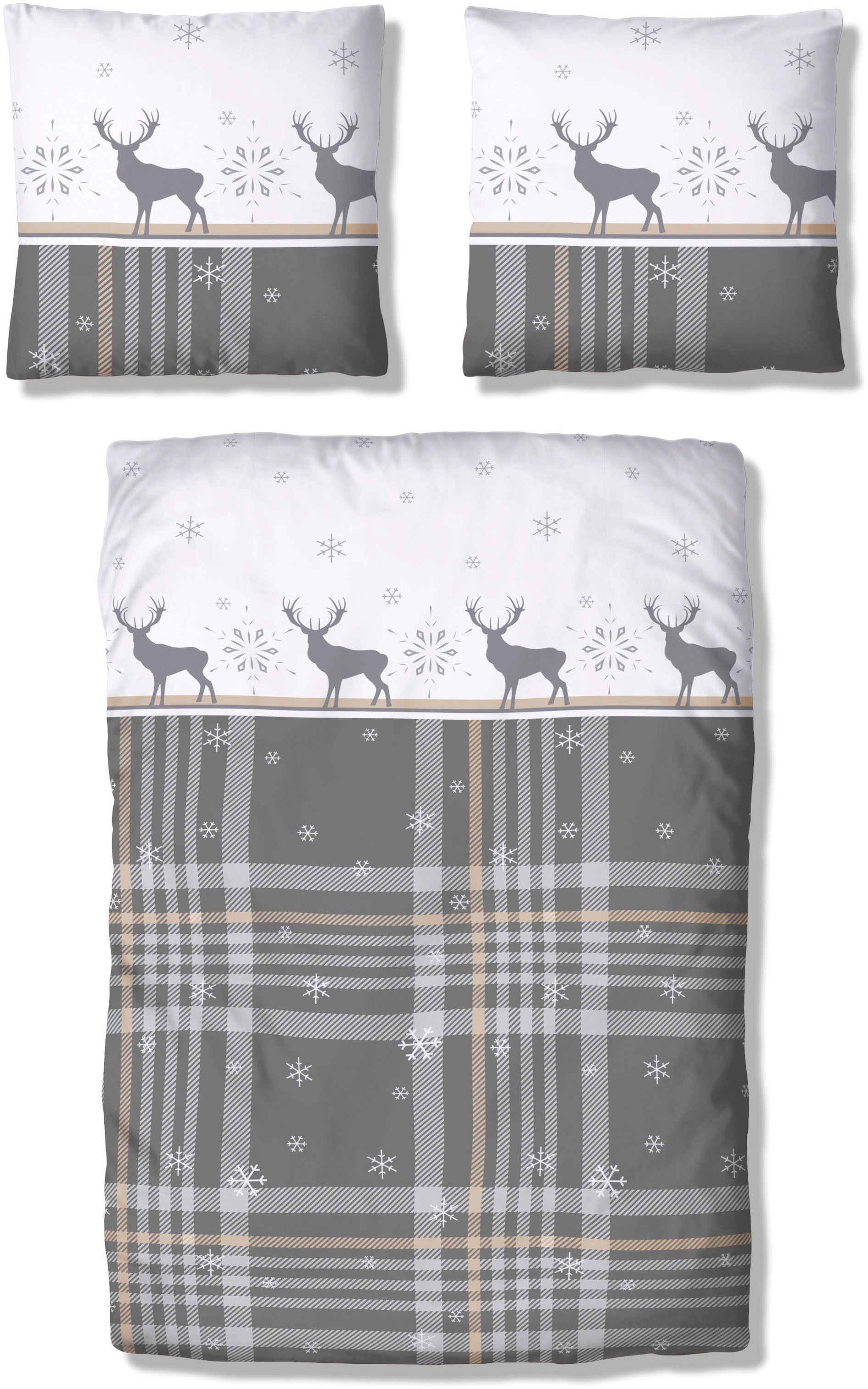 my home Bettwäsche »Wenda«, (2 tlg.), in Qualitäten PolyCotton (kühlend) + günstig online kaufen