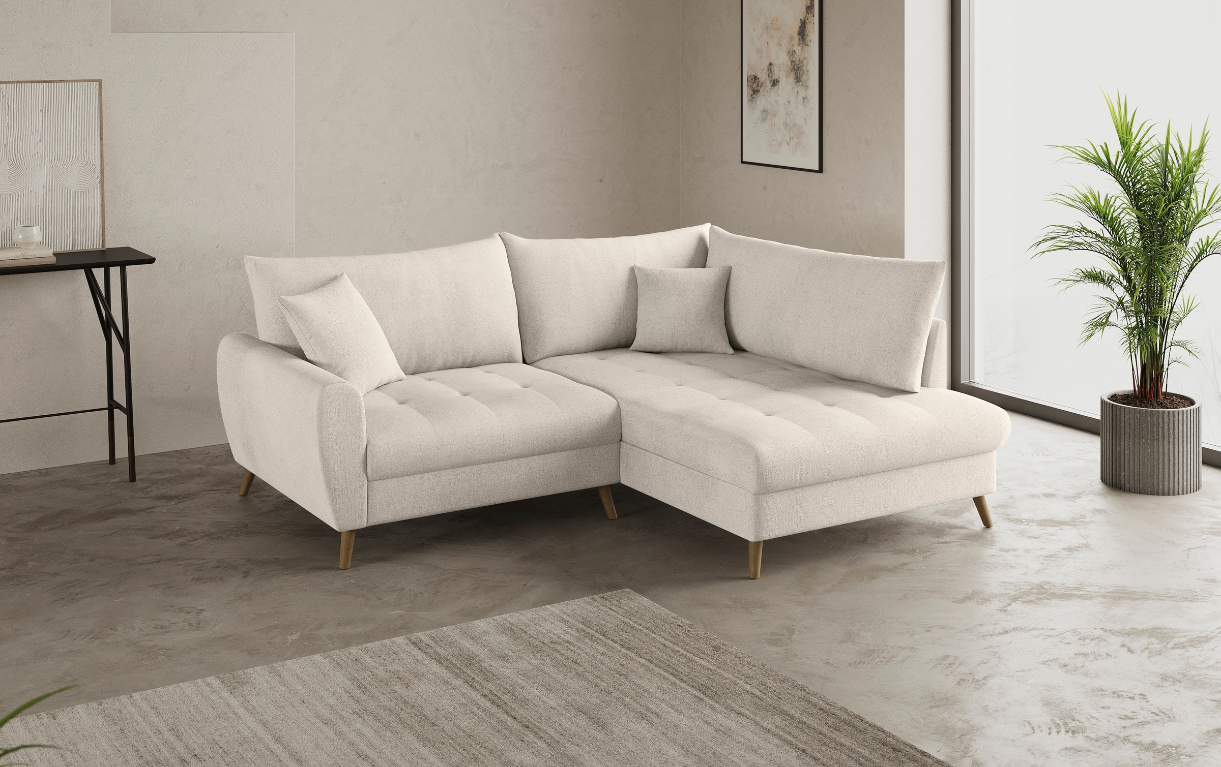 Mr. Couch Ecksofa »Blackburn II, L-Form«, Mit Kaltschaumpolsterung bis 140 kg belastbar