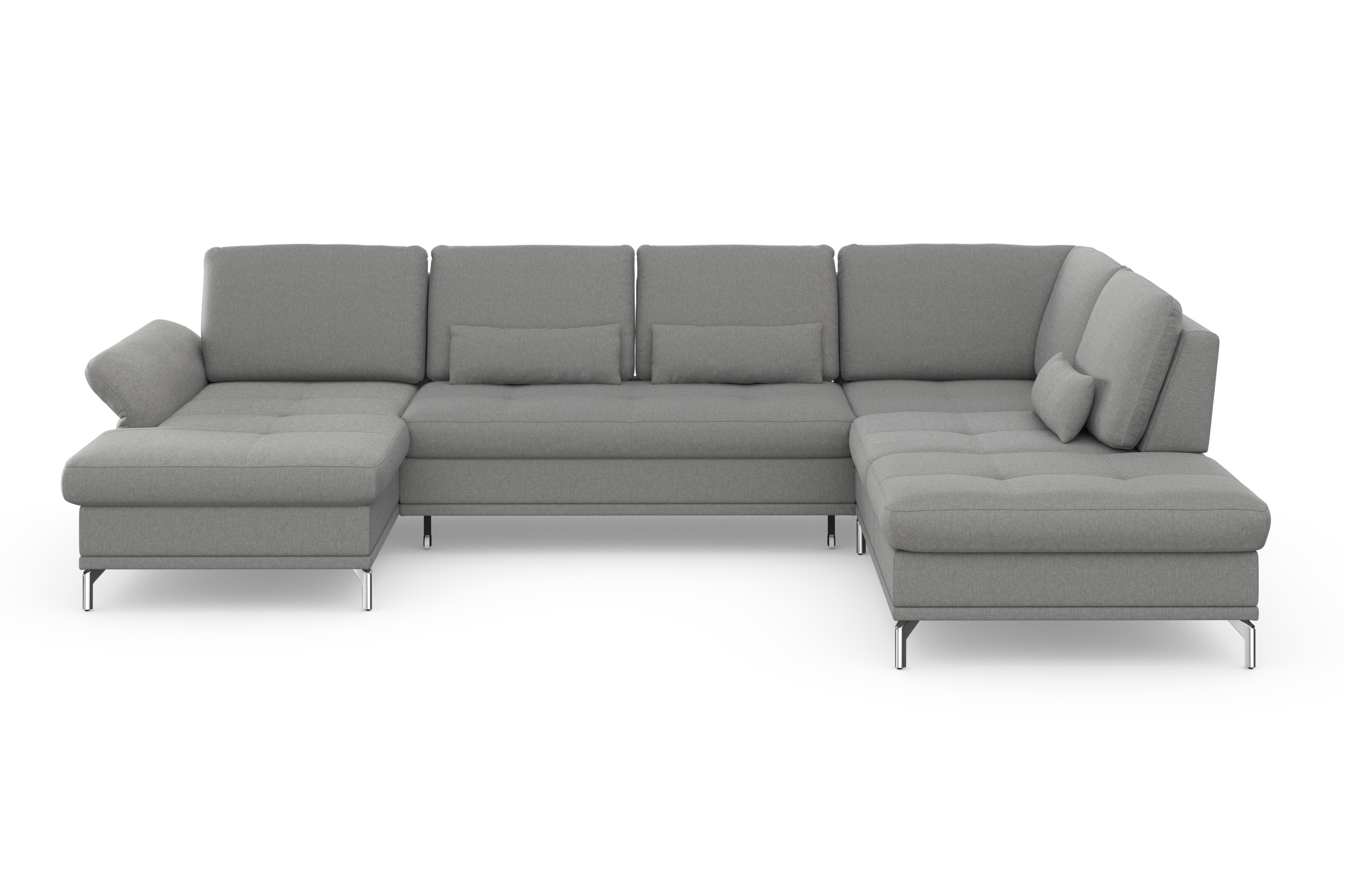 Home affaire Wohnlandschaft »Palm Beach U-Form« Federkern, mit Sitztiefenve günstig online kaufen