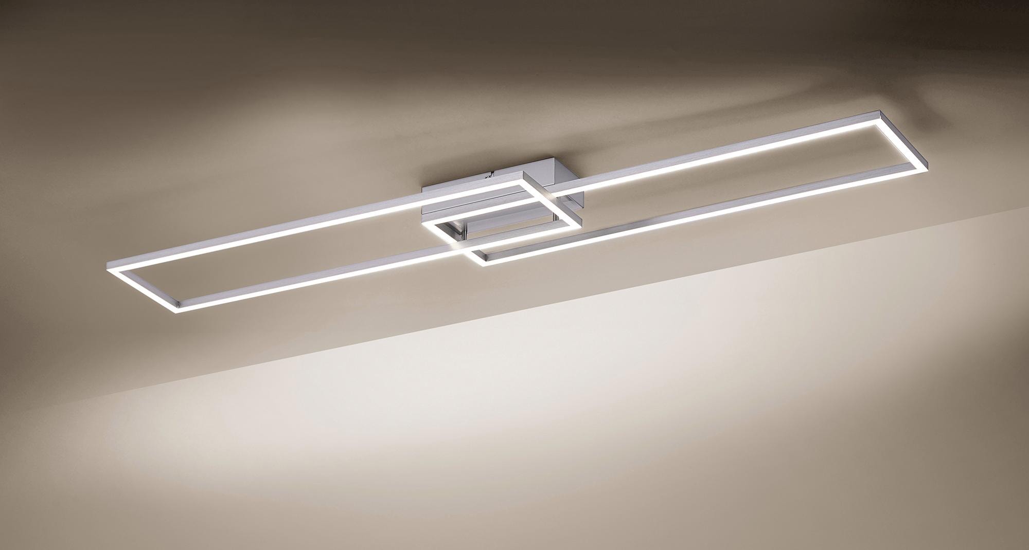 JUST LIGHT Deckenleuchte »IVEN«, 2 flammig, Leuchtmittel LED-Board | LED fest integriert, CCT-Farbtemperaturregelung, Dimmbar über Funkfernbed., Memoryfunktion