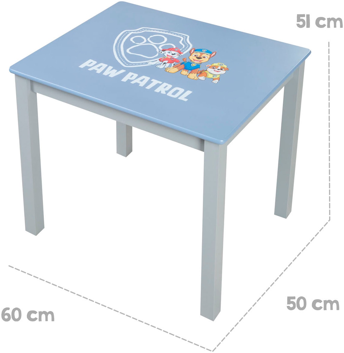 roba® Kindersitzgruppe »Paw Patrol«, (Set), mit Tisch und Stuhl