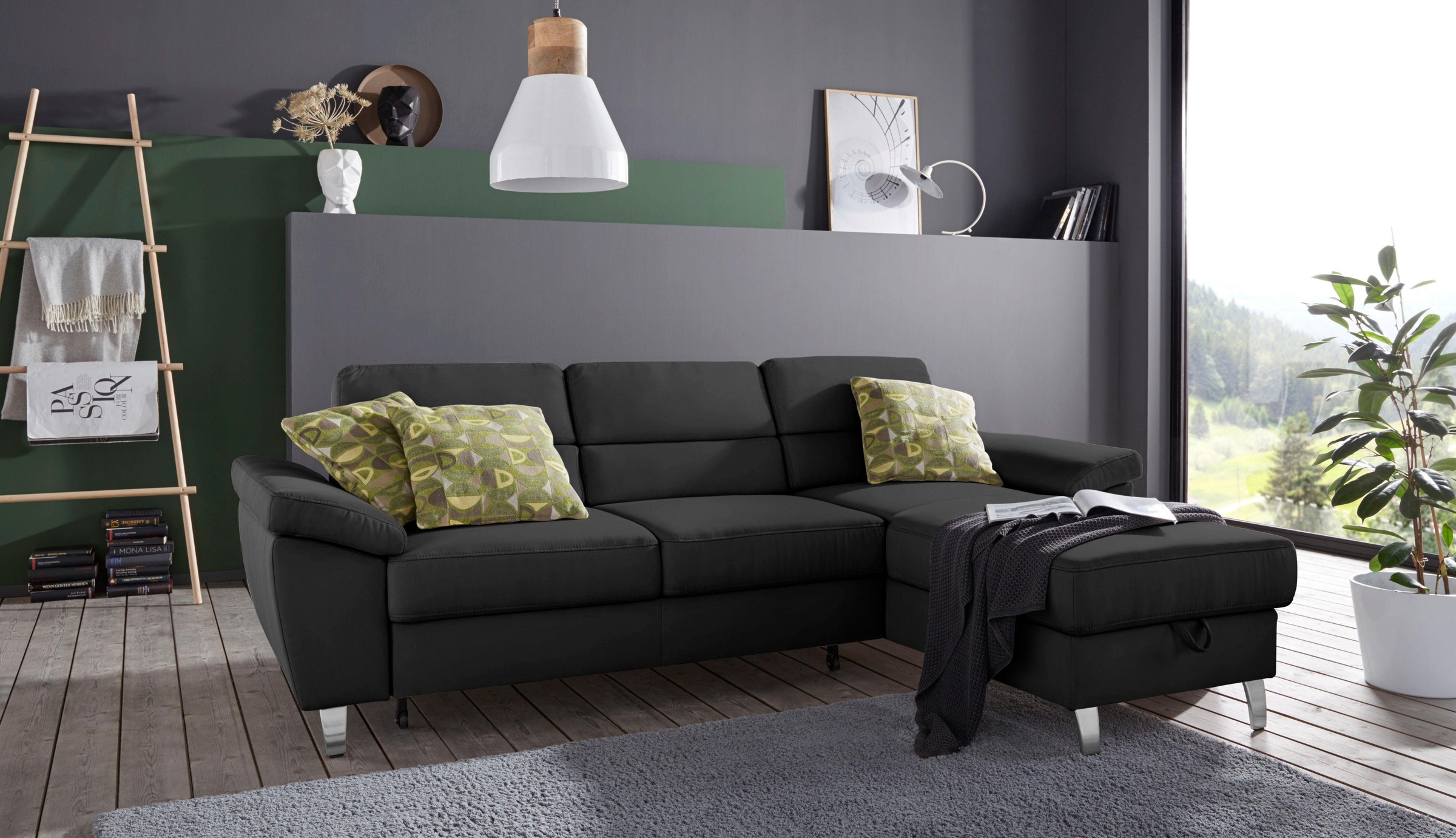 sit&more Ecksofa »Sorano L-Form«, wahlweise mit Bettfunktion und Bettkasten günstig online kaufen
