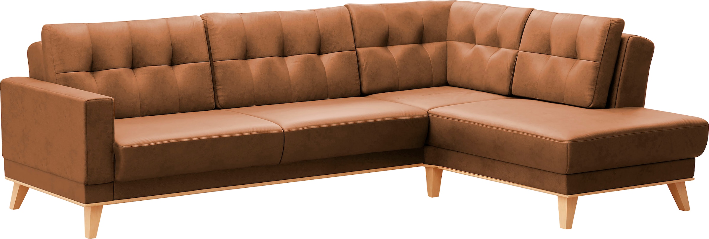 sit&more Ecksofa »Lavida L-Form«, wahlweise mit Kippfunktion und Bettkasten