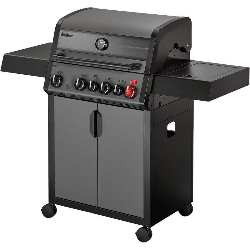 ENDERS Gasgrill »Hyde 4 SIKR Turbo« erreicht turboschnell extrahohe Temperaturen für scharfes Anbraten Schwarz / Grau