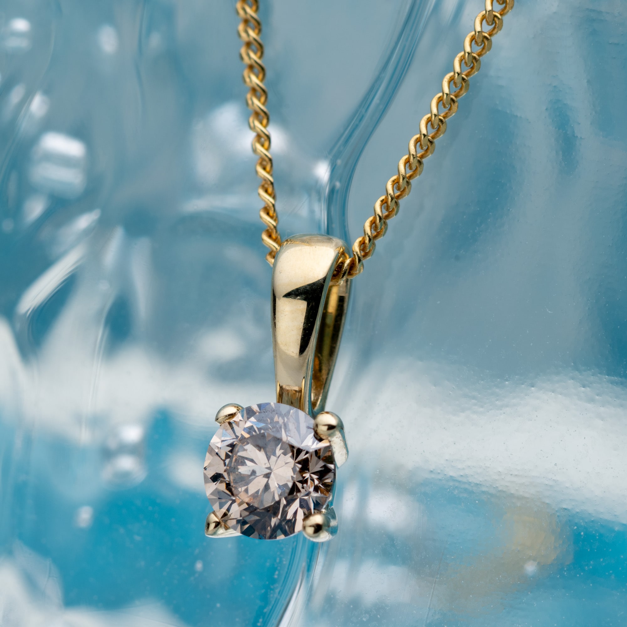 Orolino Kettenanhänger »585/- Gelbgold 1 Brill. 0,25ct. braun«