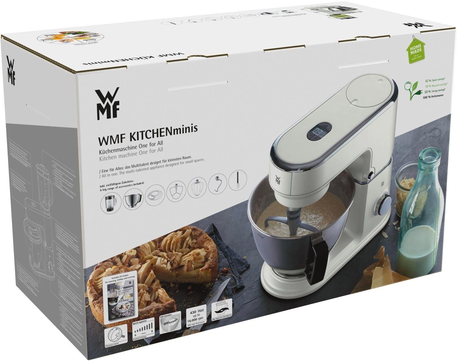 WMF Küchenmaschine »KÜCHENminis® One for All Edition, naturweiß«, mit Gratis Fleischwolf