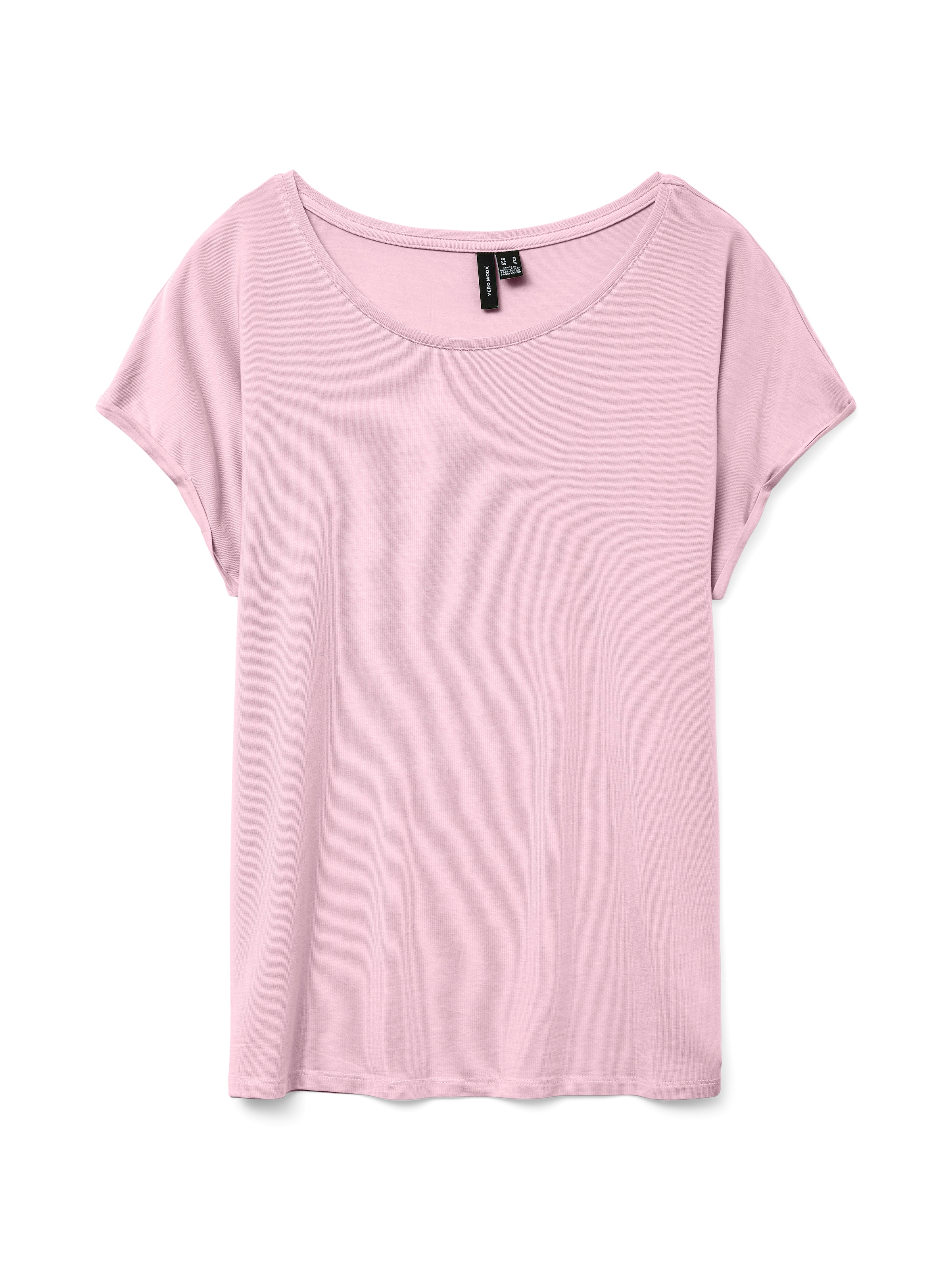 Vero Moda Rundhalsshirt »VMAVA PLAIN SS TOP GAJRS NOOS«
