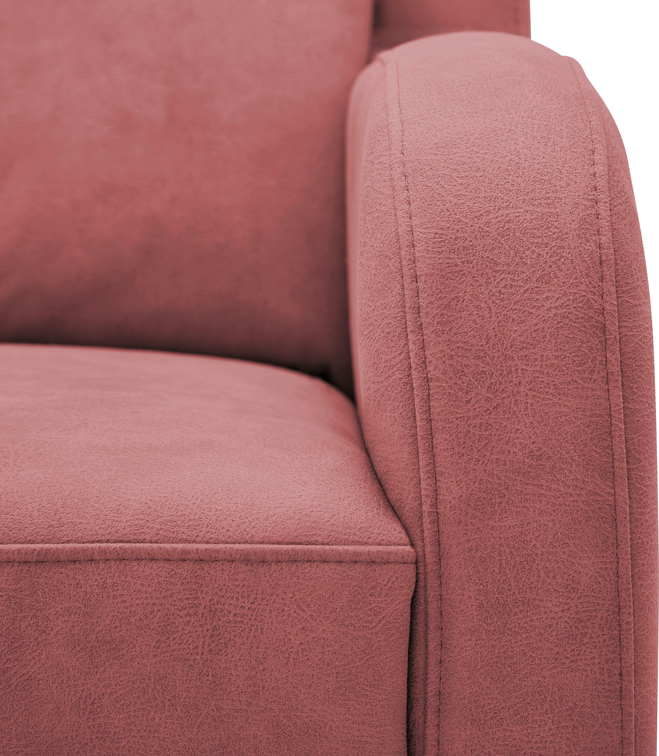 VILLA BECK Ecksofa »Varese L-Form«, (2 St.), Kopfteilverstellung, wahlweise mit Sitzvorzug, in Sitzhöhe 46 cm