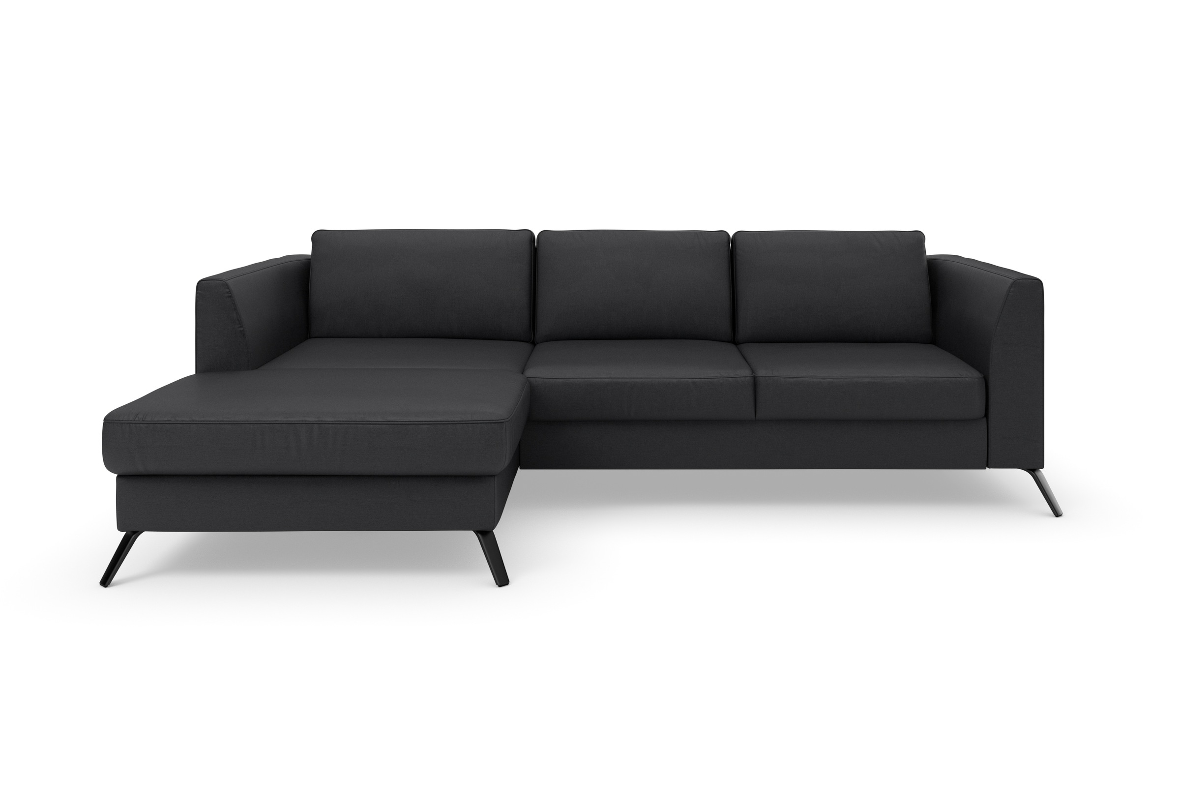 sit&more Ecksofa »Olsen L-Form«, inklusive Sitztiefenverstellung, wahlweise mit Bettfunktion, 15cm hoch