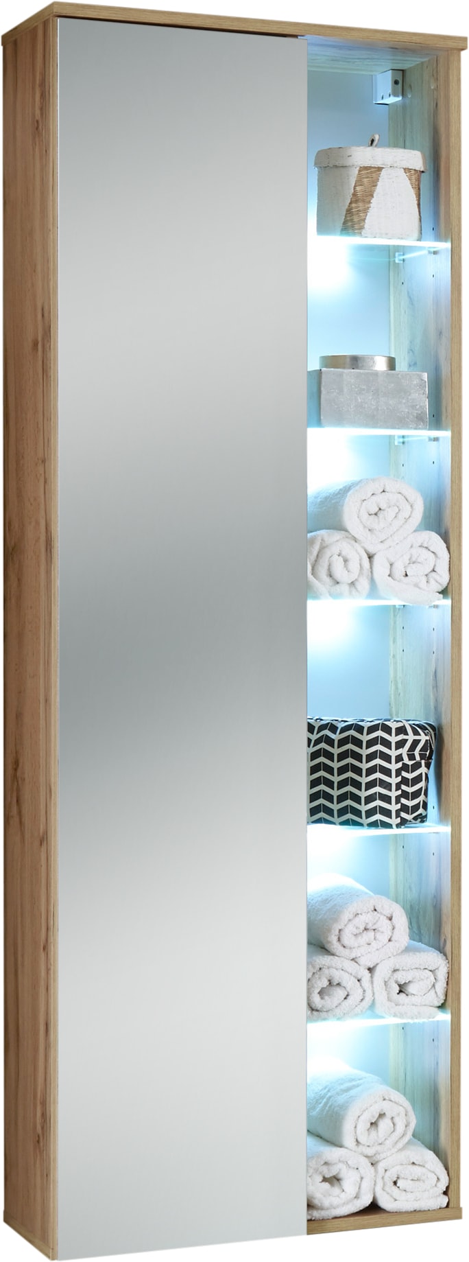 BASIC by Balculina Badmöbel-Set »Best«, (3 St.), Breite 185 cm,Badezimmerset 3-tlg, Softclose