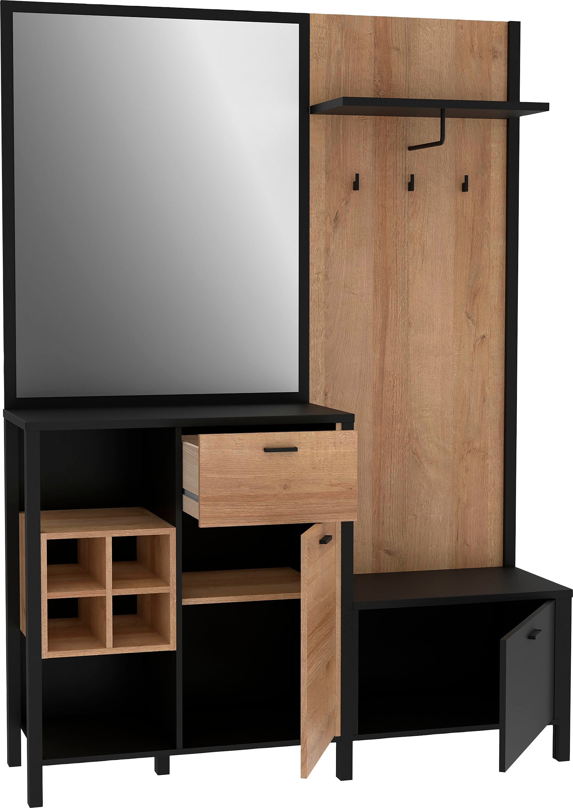 FORTE Kompaktgarderobe »High Rock«, Breite 144,5 cm