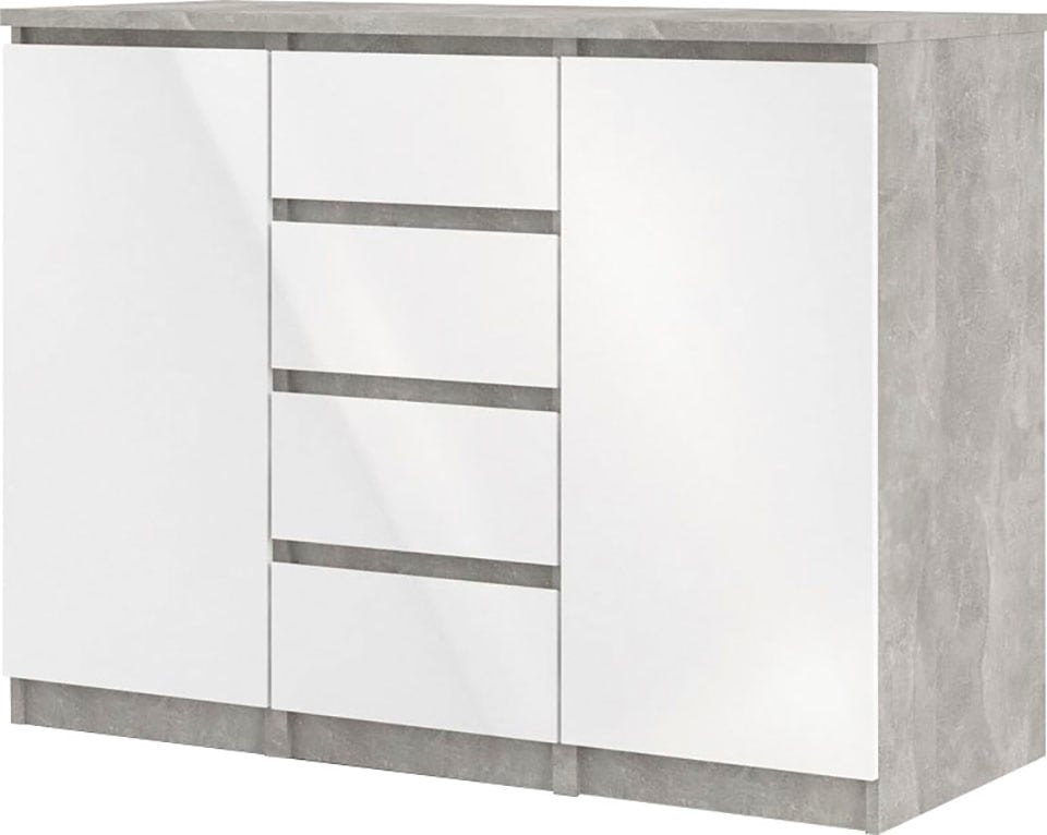 INOSIGN Kommode »Naia«, abgerundeten Schubladenkanten auf Metallgleiter, Breite 120,6 cm