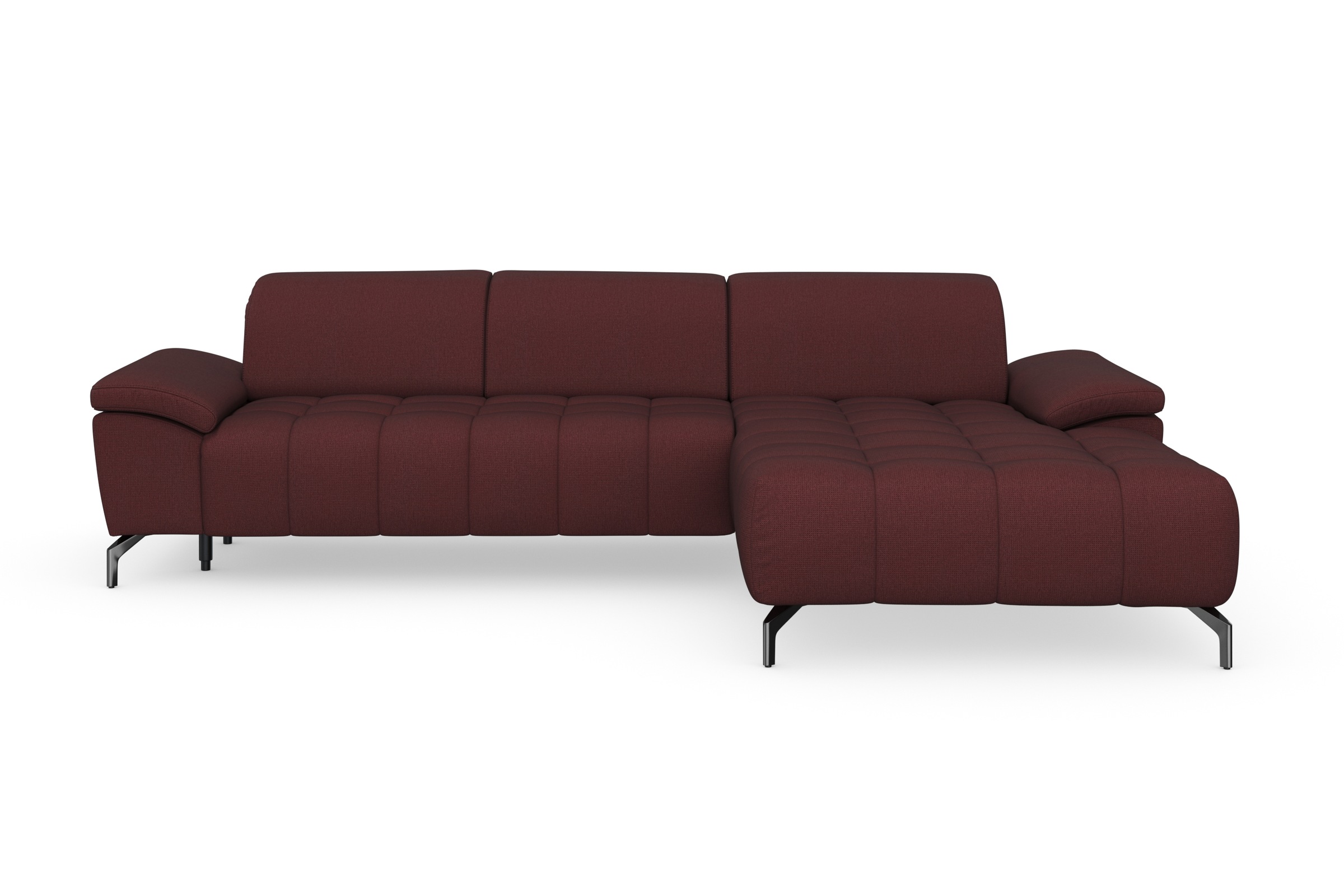 sit&more Ecksofa »Cool L-Form«, wahlweise mit Kopfteilverstellung und Vorziehsitz, motorisch