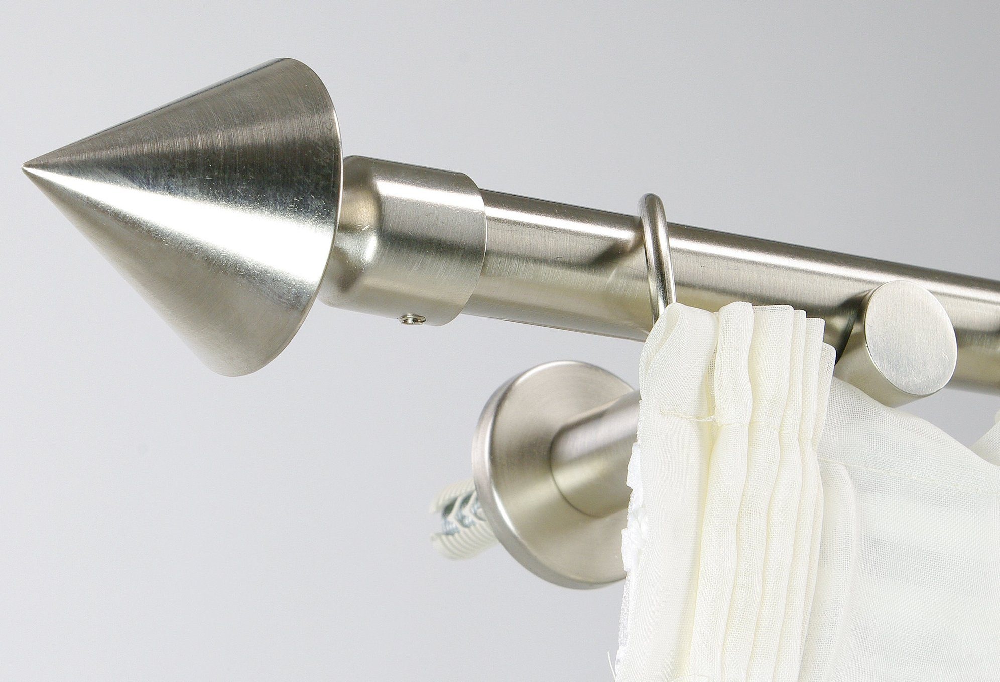 Liedeco Gardinenstange »Kegel« Ø 20 mm 1 läufig-läufig Fixmaß günstig online kaufen