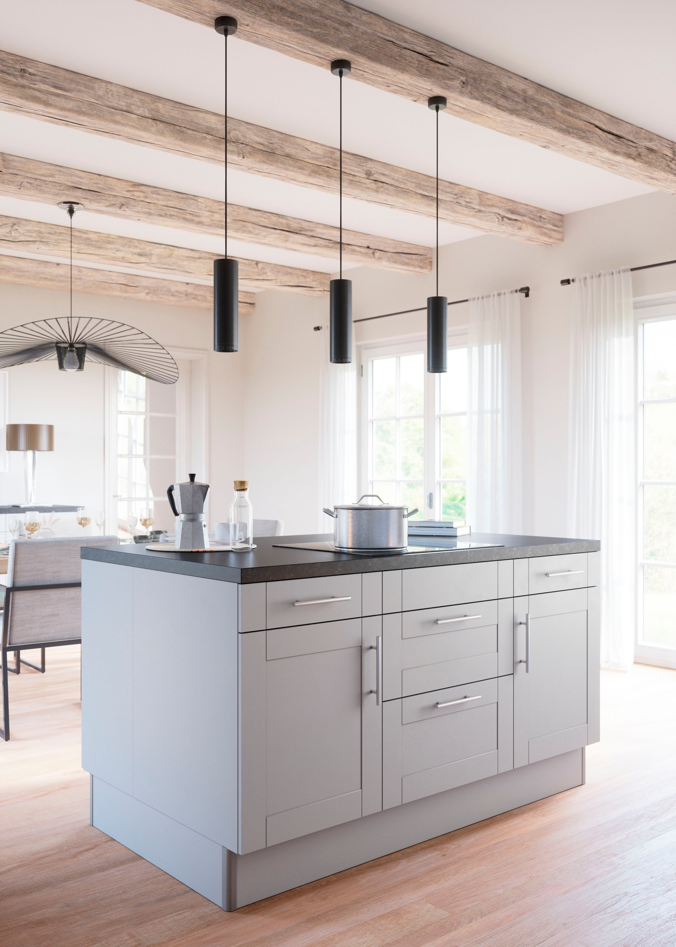 KOCHSTATION Kochinsel »KS-Ahus« Kücheninsel, Breite 160 cm, wahlw. mit E-Ge günstig online kaufen