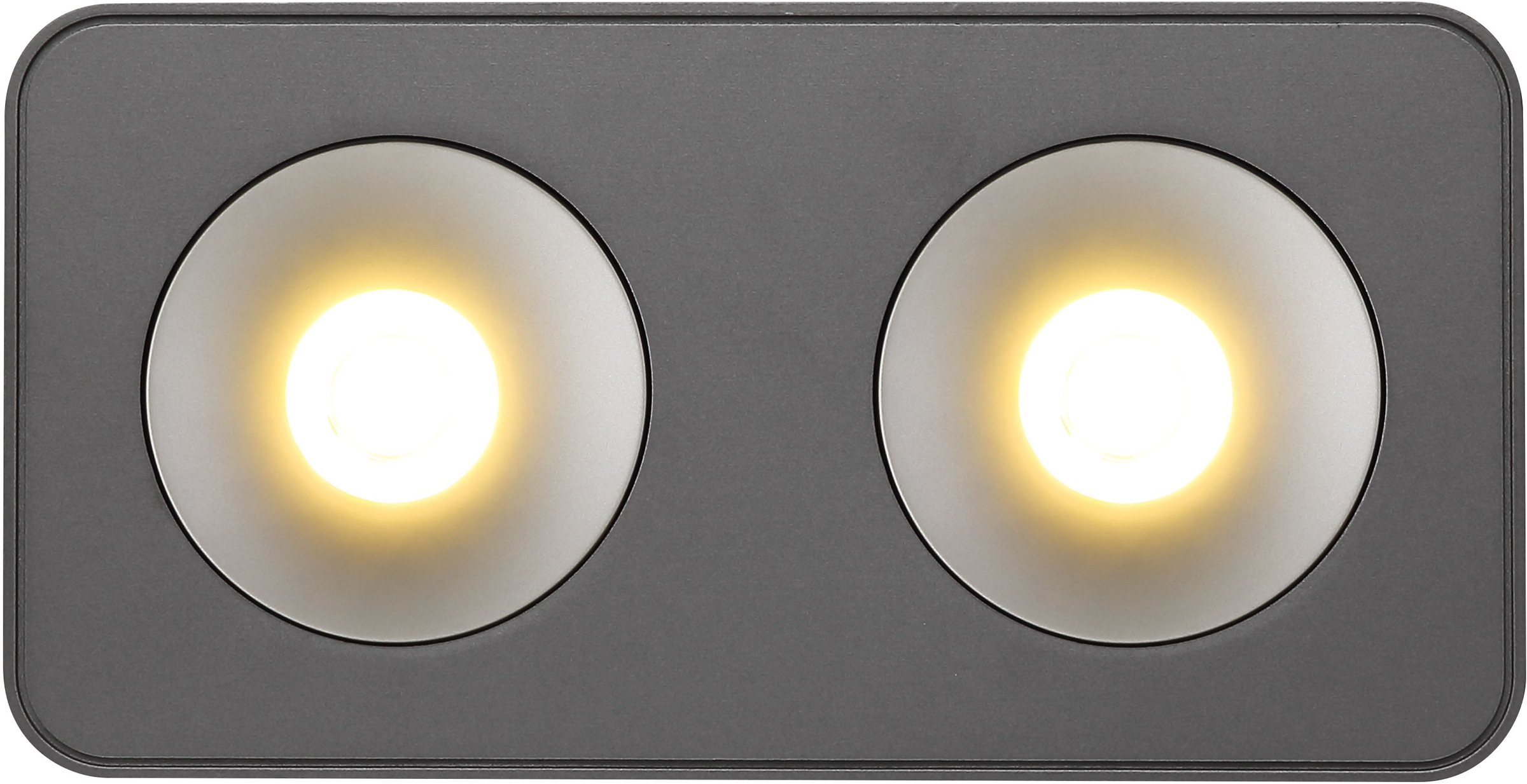 GLOBO LIGHTING LED Deckenstrahler »HANGARAU«, Leuchtmittel LED-Modul | LED fest integriert, Spot/grau/3000K/Flur/Wohnbereich/LxBxH: 1800x85x185mm
