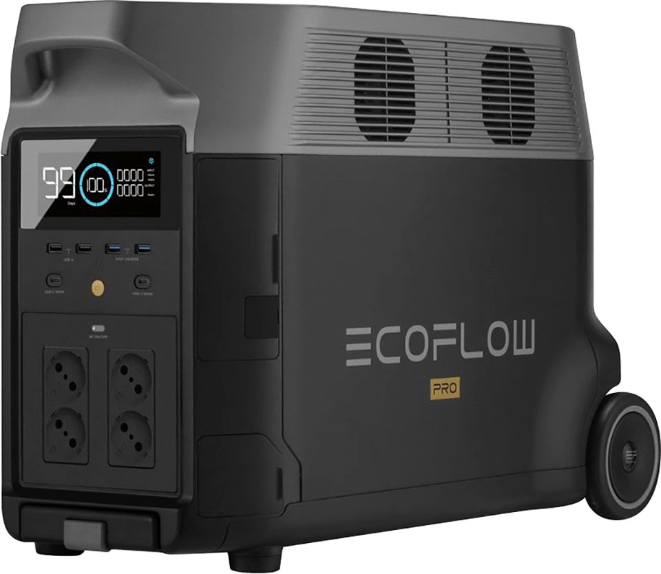 Ecoflow Solaranlage »Delta Pro Powerstation 3,6kWh 2 x 400W Ecoflow Solarpanel«, (Spar-Set), mit Smart Home Panel, Plug and play