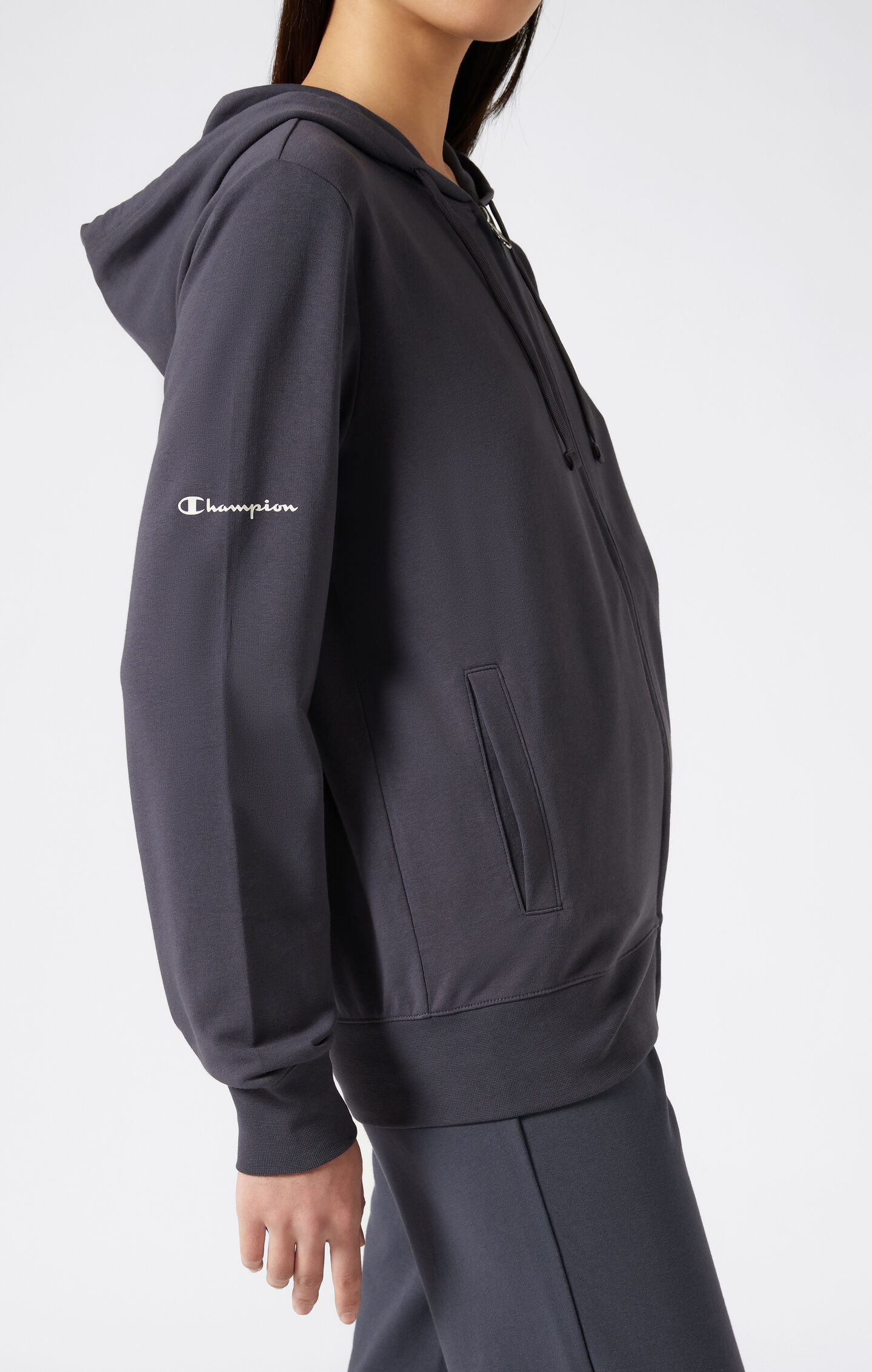 Champion Jogginganzug mit Kapuze, aus Baumwolle und Elasthan, elastische Materialmischung