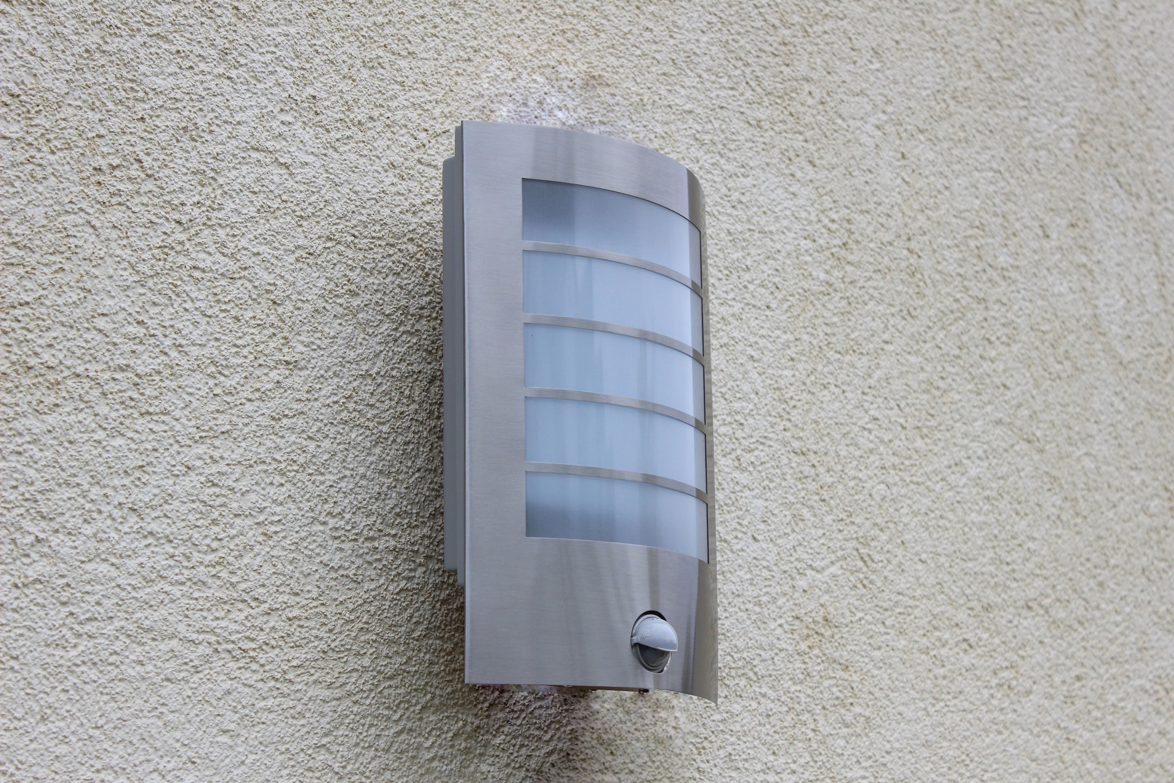 LUTEC LED Außen-Wandleuchte »SLIM«, Leuchtmittel LED-Modul | LED fest integriert, Bewegungsmelder