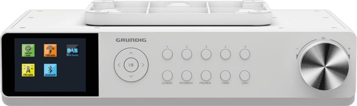Grundig Küchen-Radio »DKR 3000 BT DAB+ WEB«, (Bluetooth-WLAN Digitalradio (DAB+)-FM-Tuner-Internetradio-FM-Tuner mit RDS 14 W)