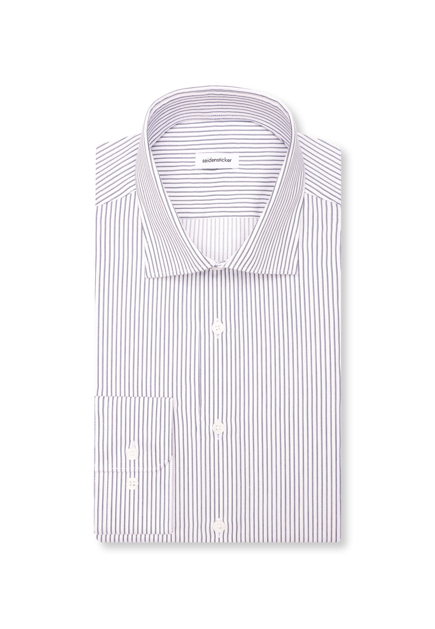 seidensticker Businesshemd »Schwarze Rose« Slim 1/1 Kentkragen Gestreift