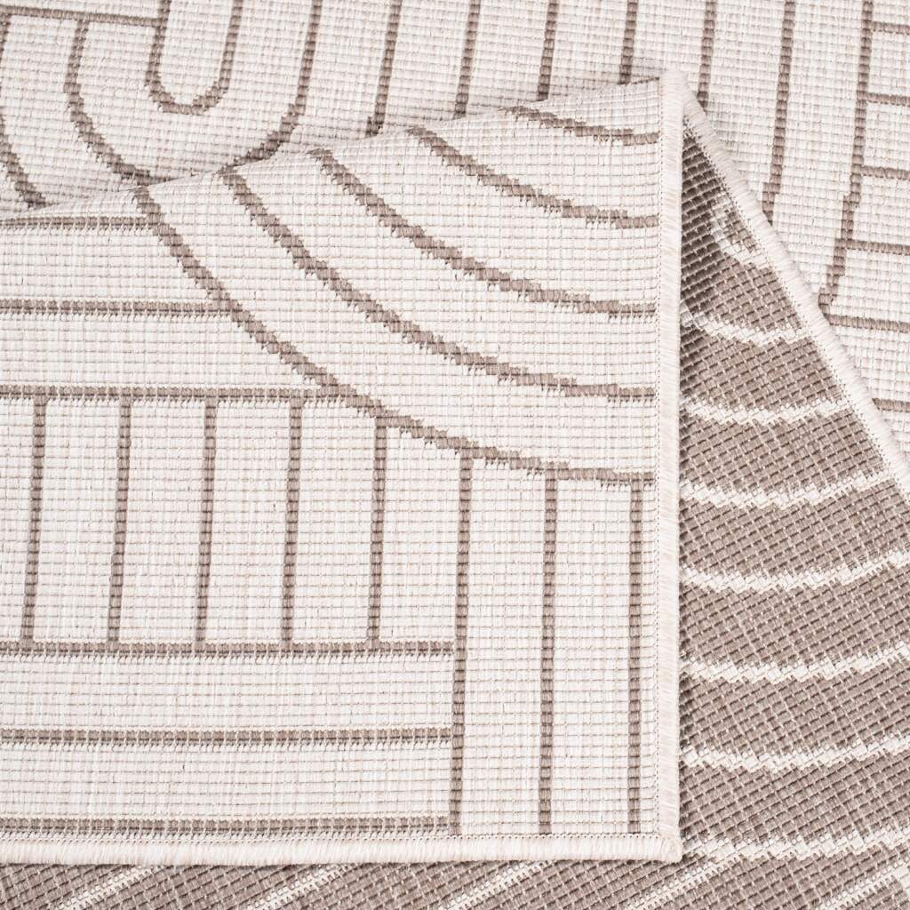 Carpet City Outdoorteppich »DUO RUG 5842«, rechteckig, 5 mm Höhe, Wendeteppich Wetterfest In- & Outdoor, Balkon, Terrasse, Wohnzimmer