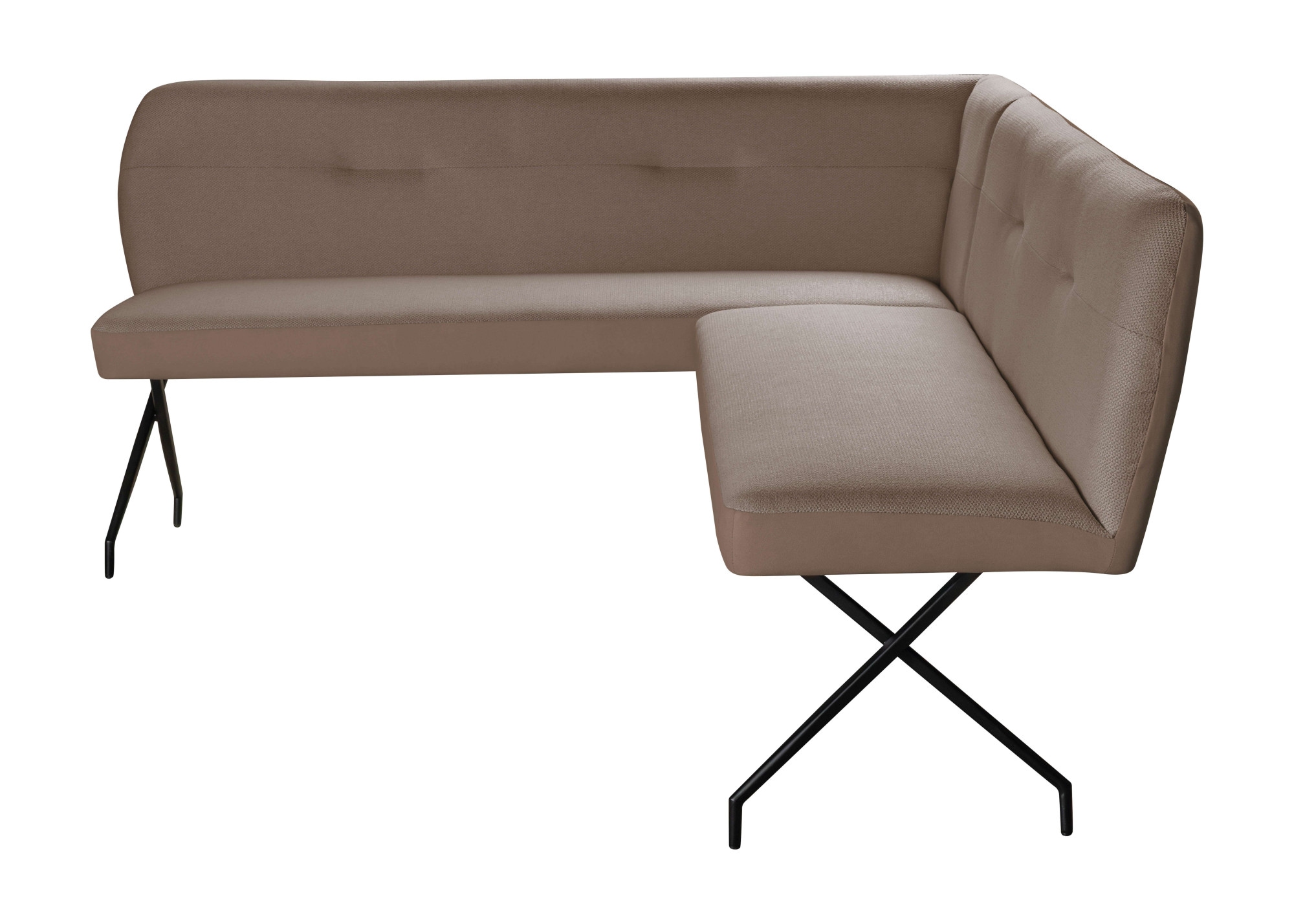 OTTO home Eckbankgruppe »Gabi Essecke, Sitzgruppe, Eckbankgruppe, Küchenbankgruppe« Set, 4tlg, 4 tlg. tlg. Stuhl: 360° drehbar (Rückst.), 2-Stoff-Design. Wellenfederung Eckbank